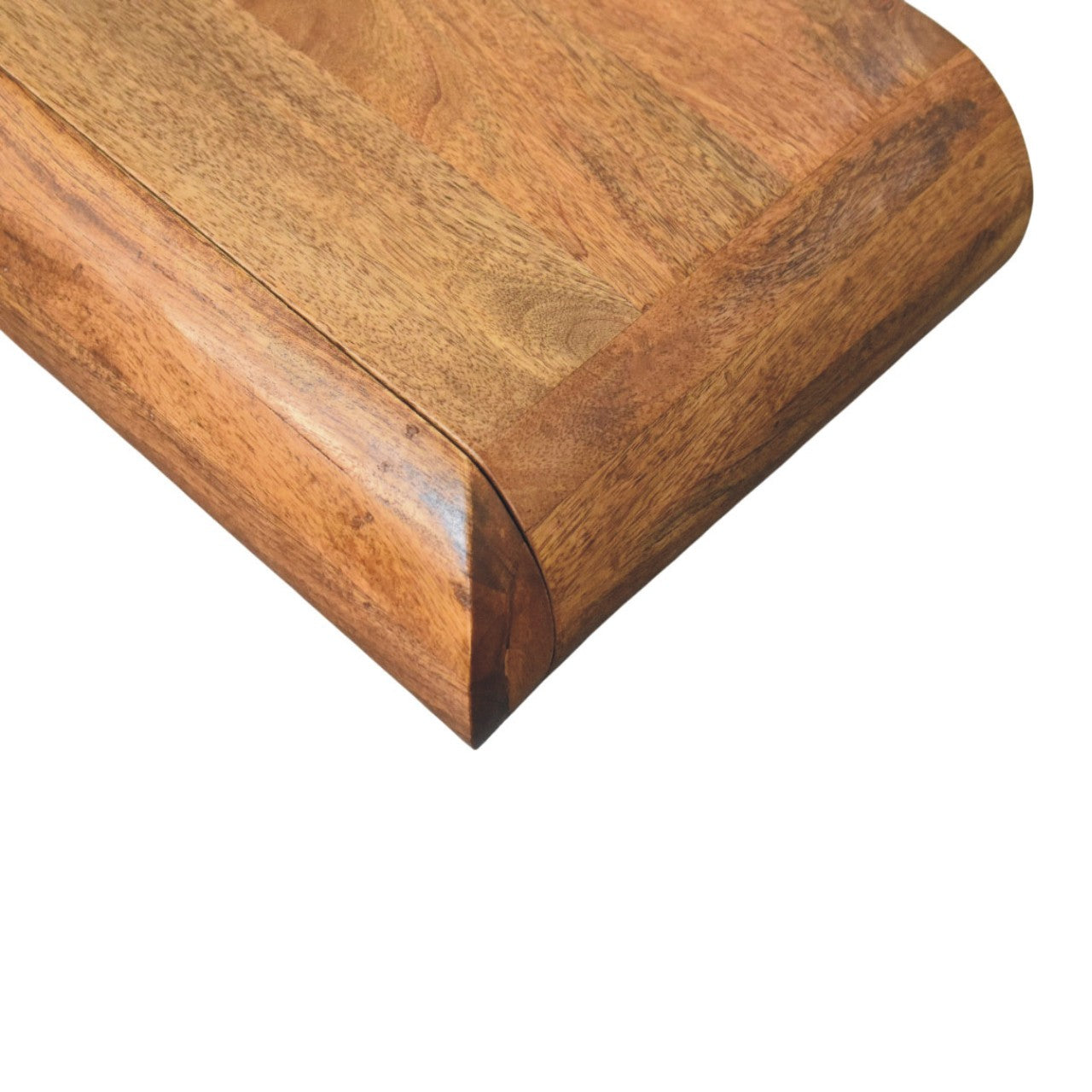 Solis Wall-Mounted Bedside - Amber Oak Solid Mango Wood