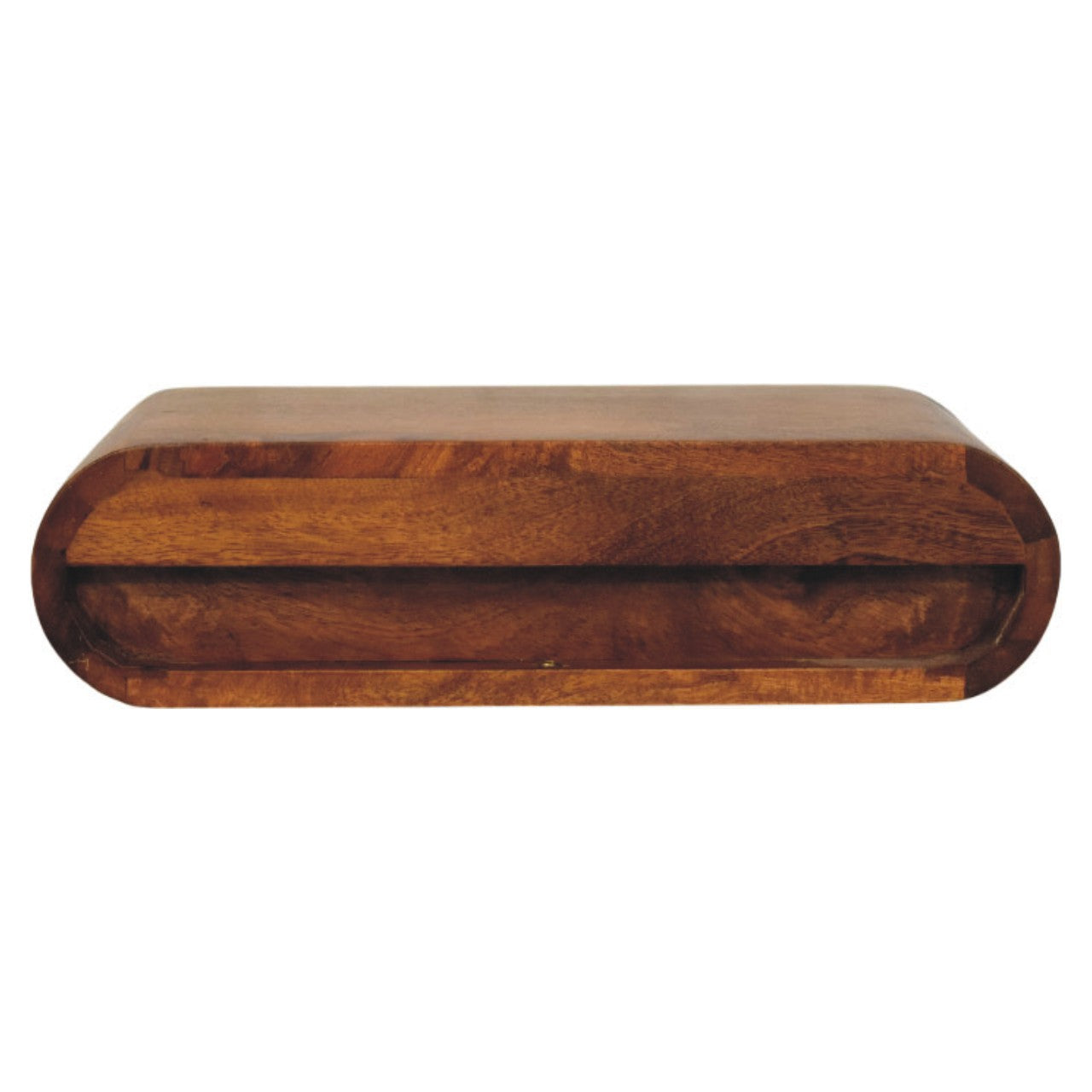 Solis Wall-Mounted Bedside - Amber Oak Solid Mango Wood