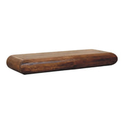 Solis Wall-Mounted Console - Solid Mango Wood Amber Oak finish