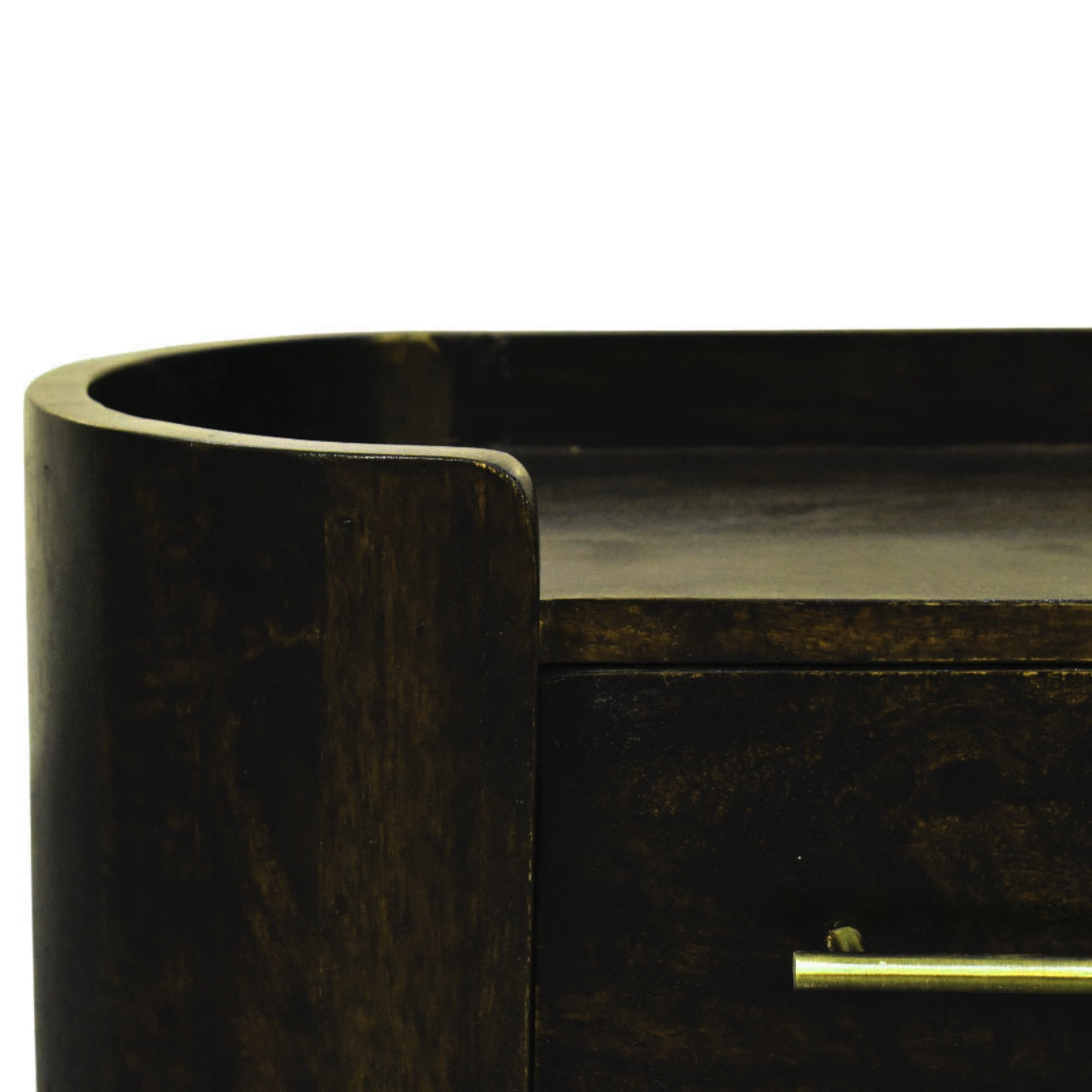 Valencia Wall-Mounted Bedside Table - Solid Mango Wood Mocha