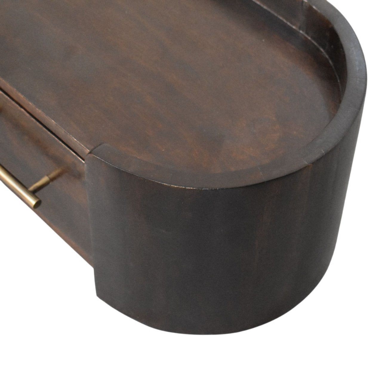 Valencia Wall-Mounted Bedside Table - Solid Mango Wood Mocha