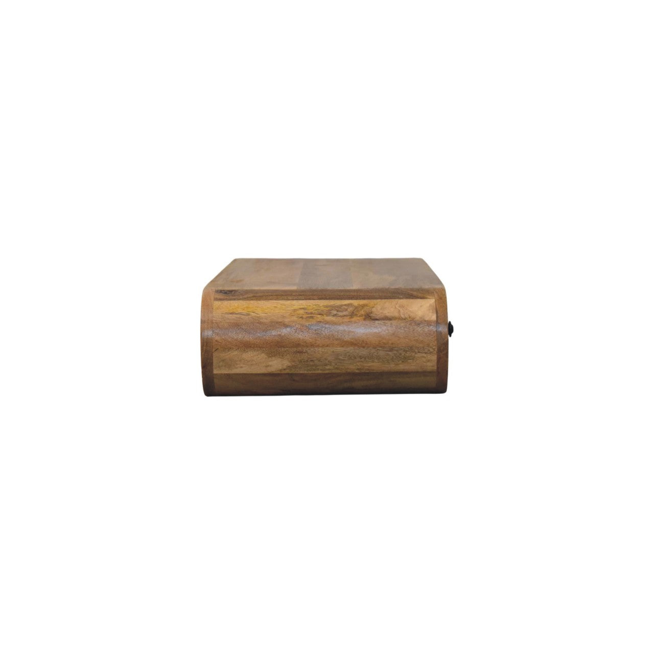 Contour Wall Console - Solid Mango Wood Oak-ish Finish