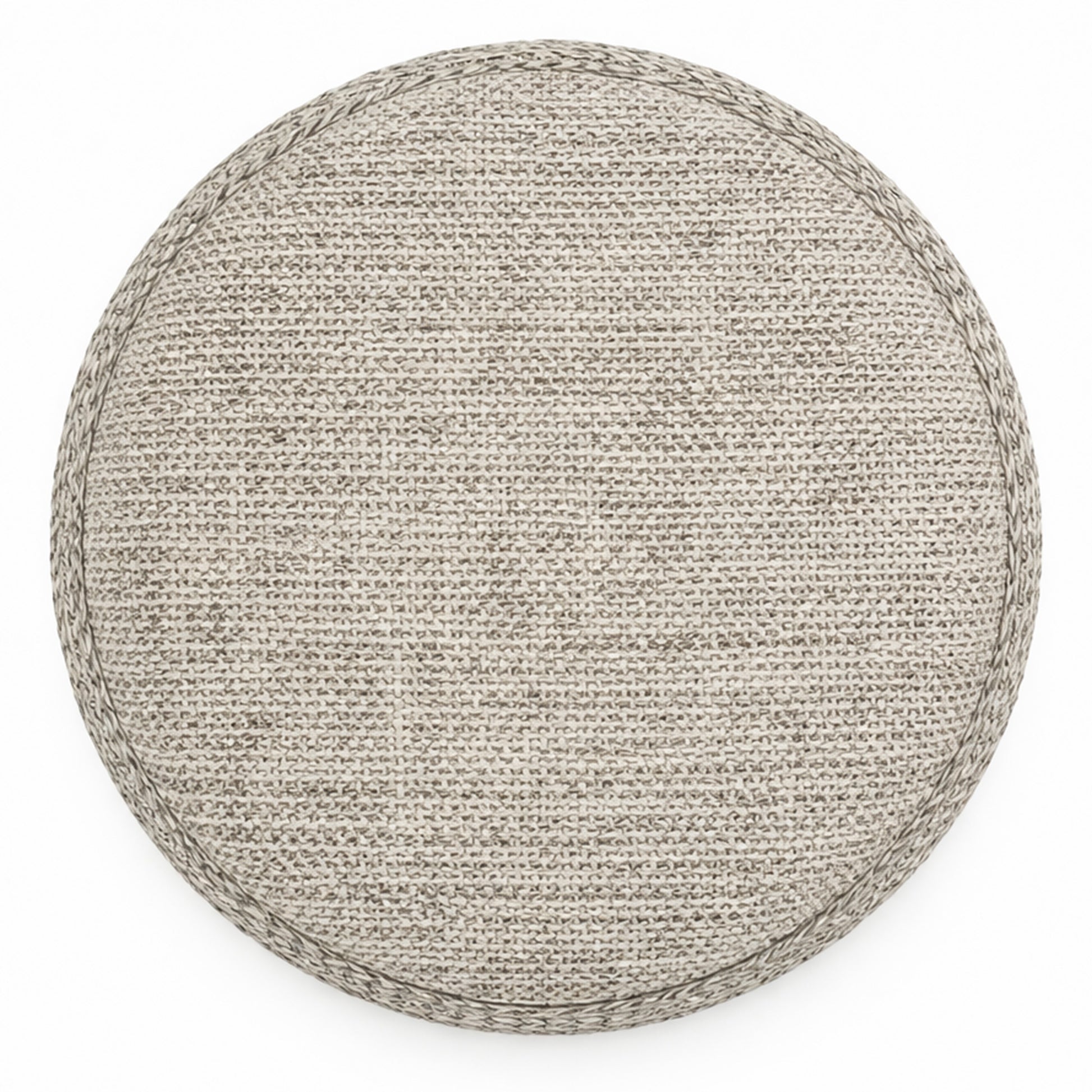Indigo Storage Ottoman - Beige Charcoal-DECOROLALA