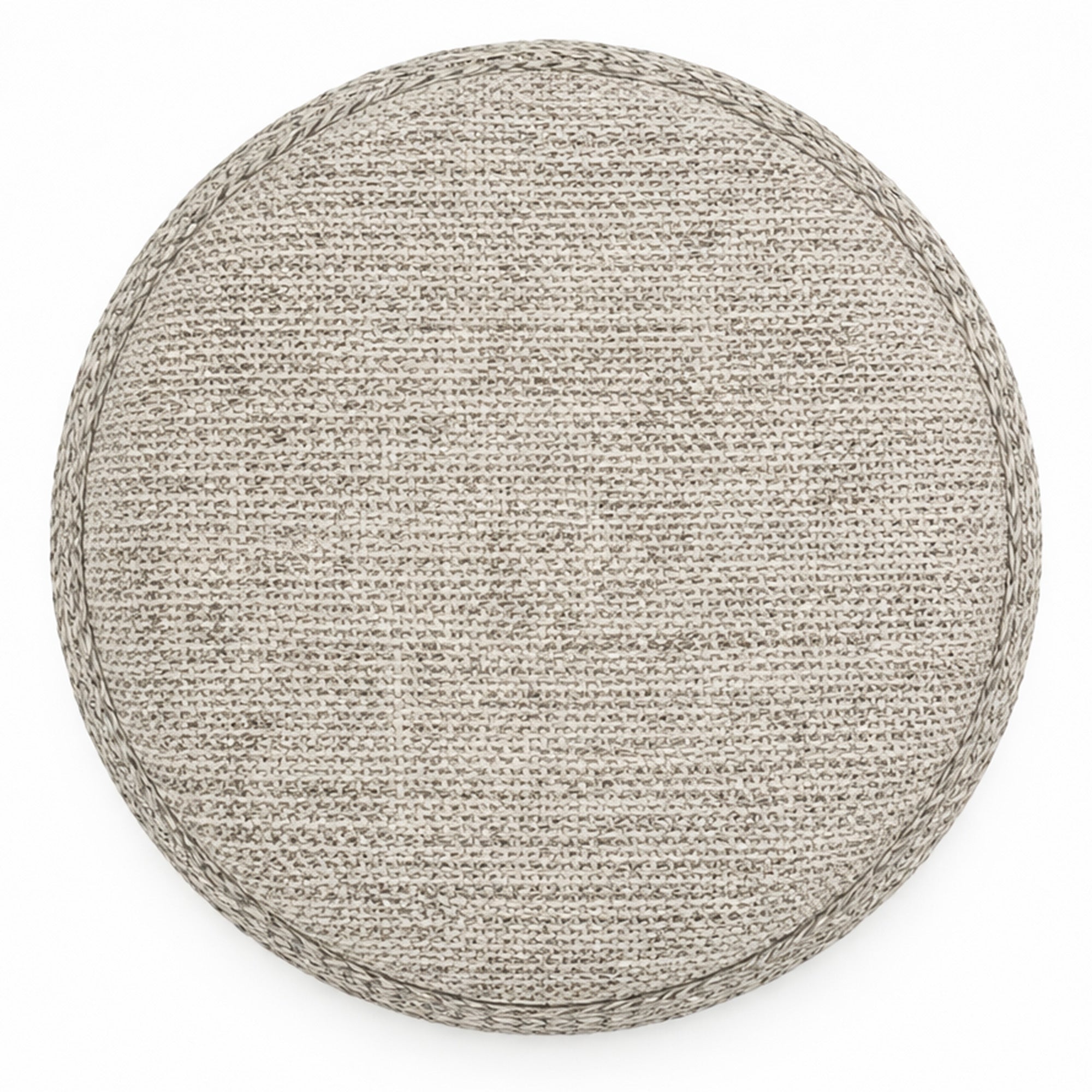 Indigo Storage Ottoman - Beige Charcoal-DECOROLALA
