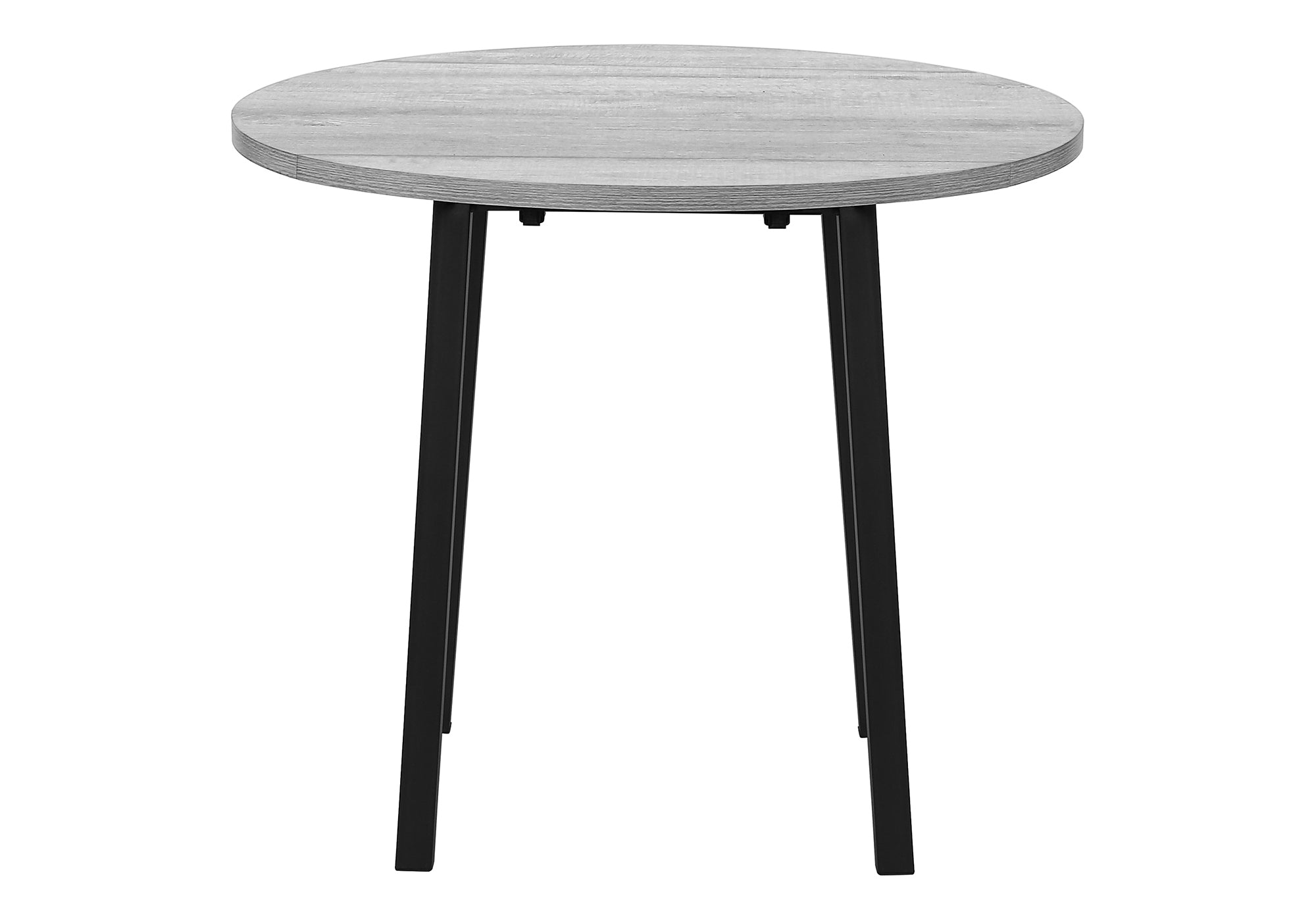 Dining Set - 3pcs Set / Dark Taupe Top / Black Metal-Dining Sets-DECOROLALA
