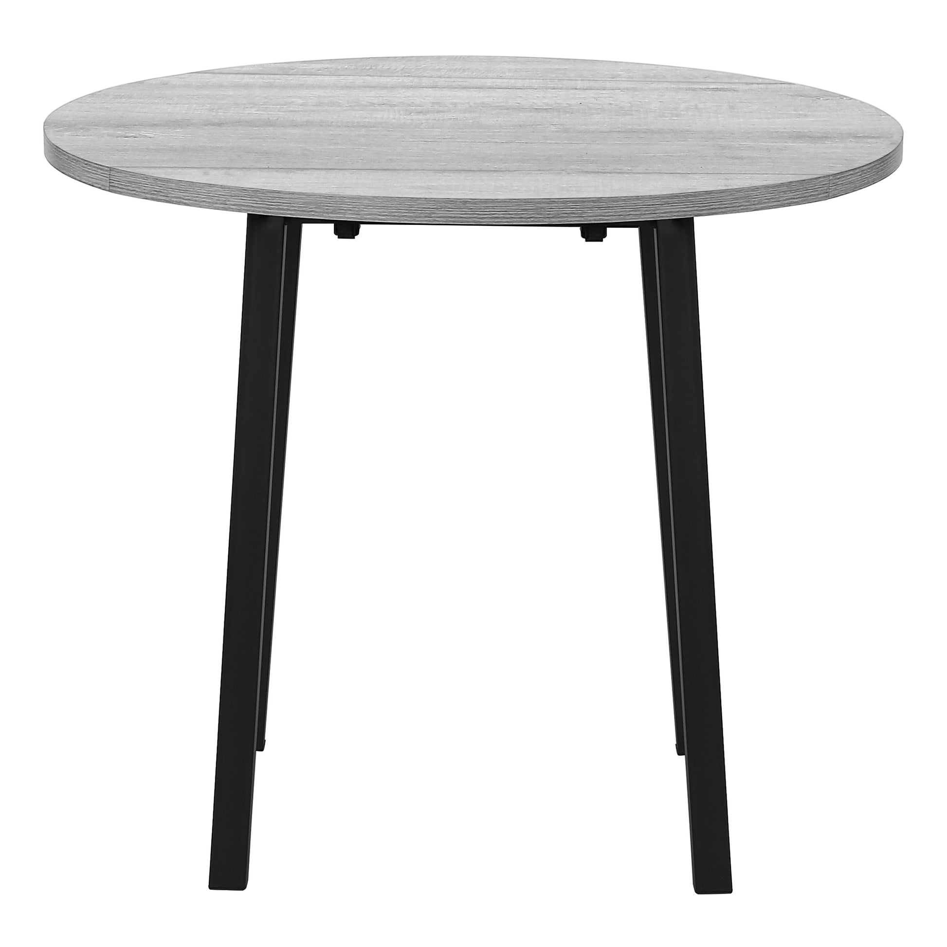 Dining Set - 3pcs Set / Dark Taupe Top / Black Metal-Dining Sets-DECOROLALA