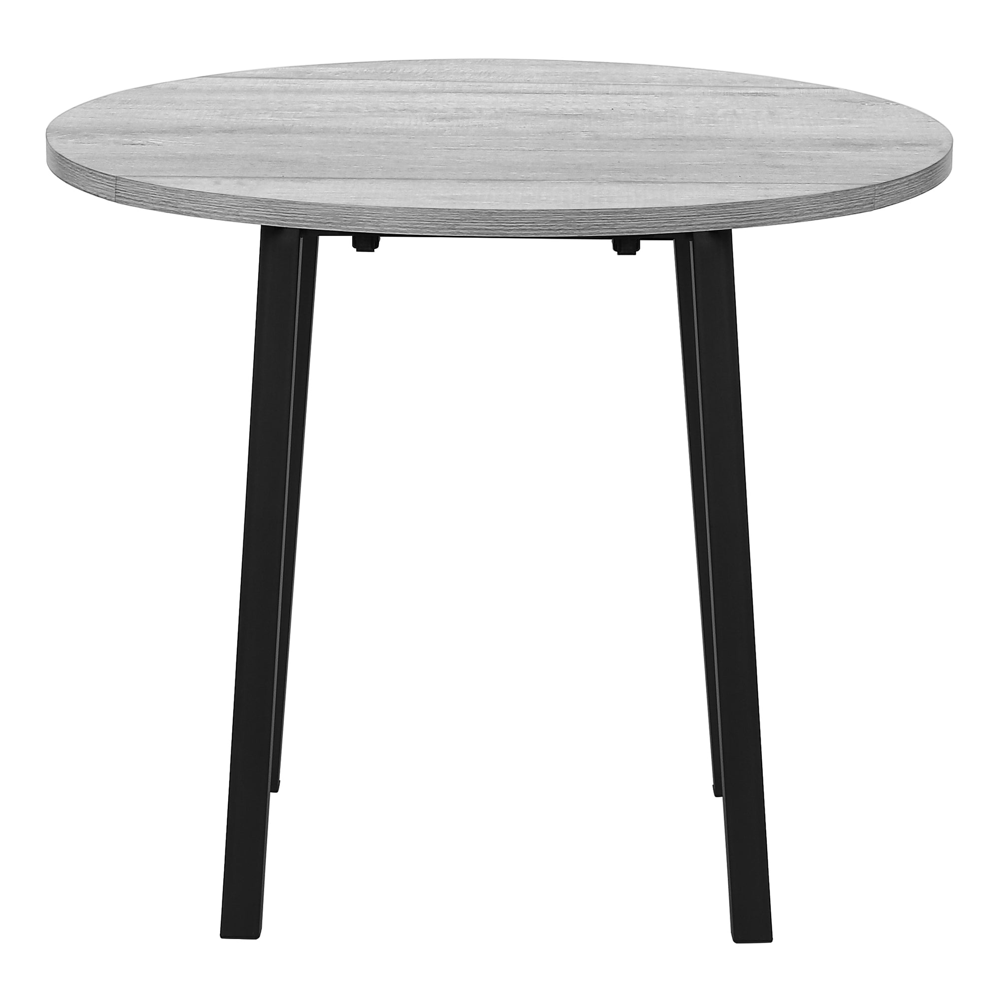 Dining Set - 3pcs Set / Dark Taupe Top / Black Metal-Dining Sets-DECOROLALA