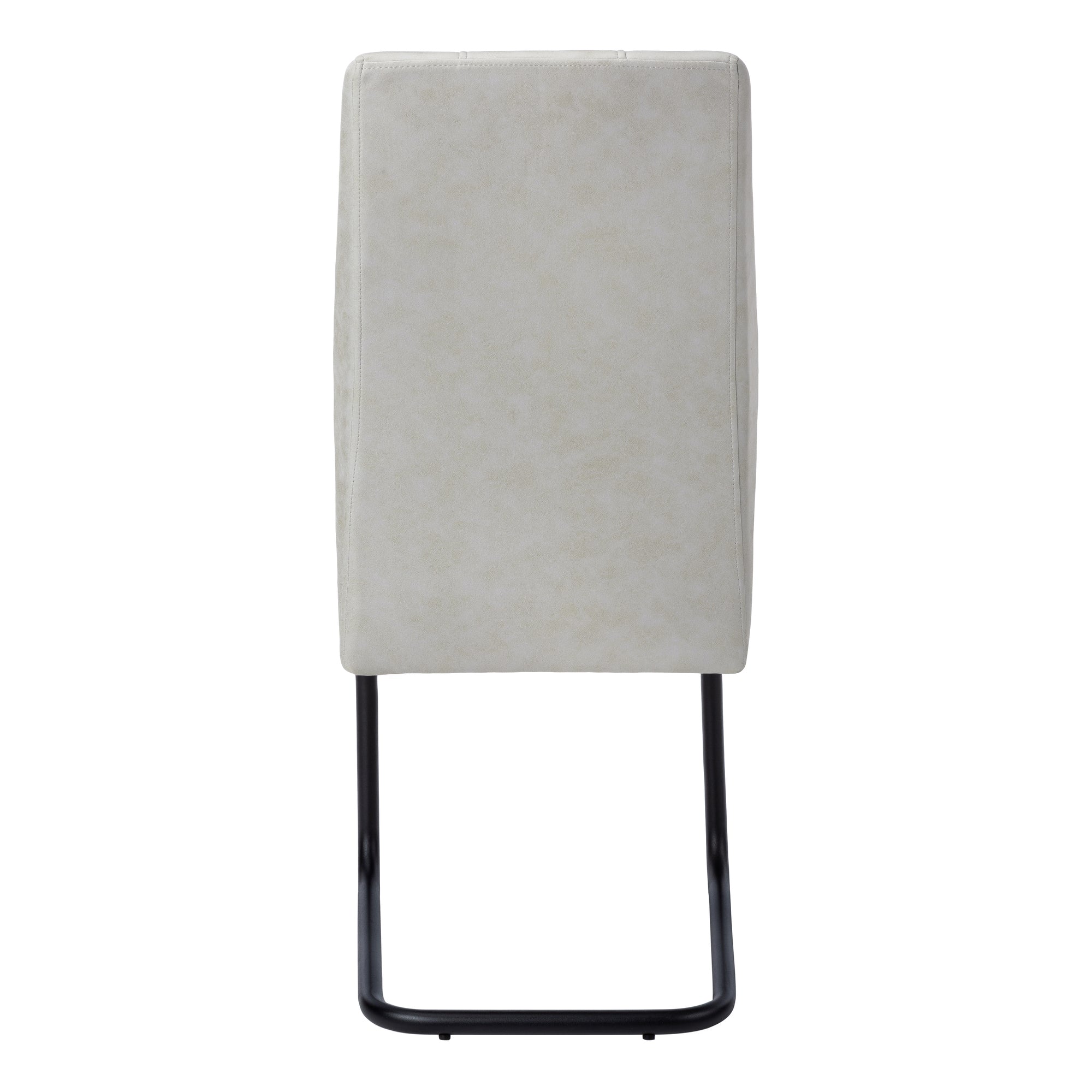 Dining Chair - 2pcs / 39"H / Grey Fabric / Chrome-Dining Chair-DECOROLALA