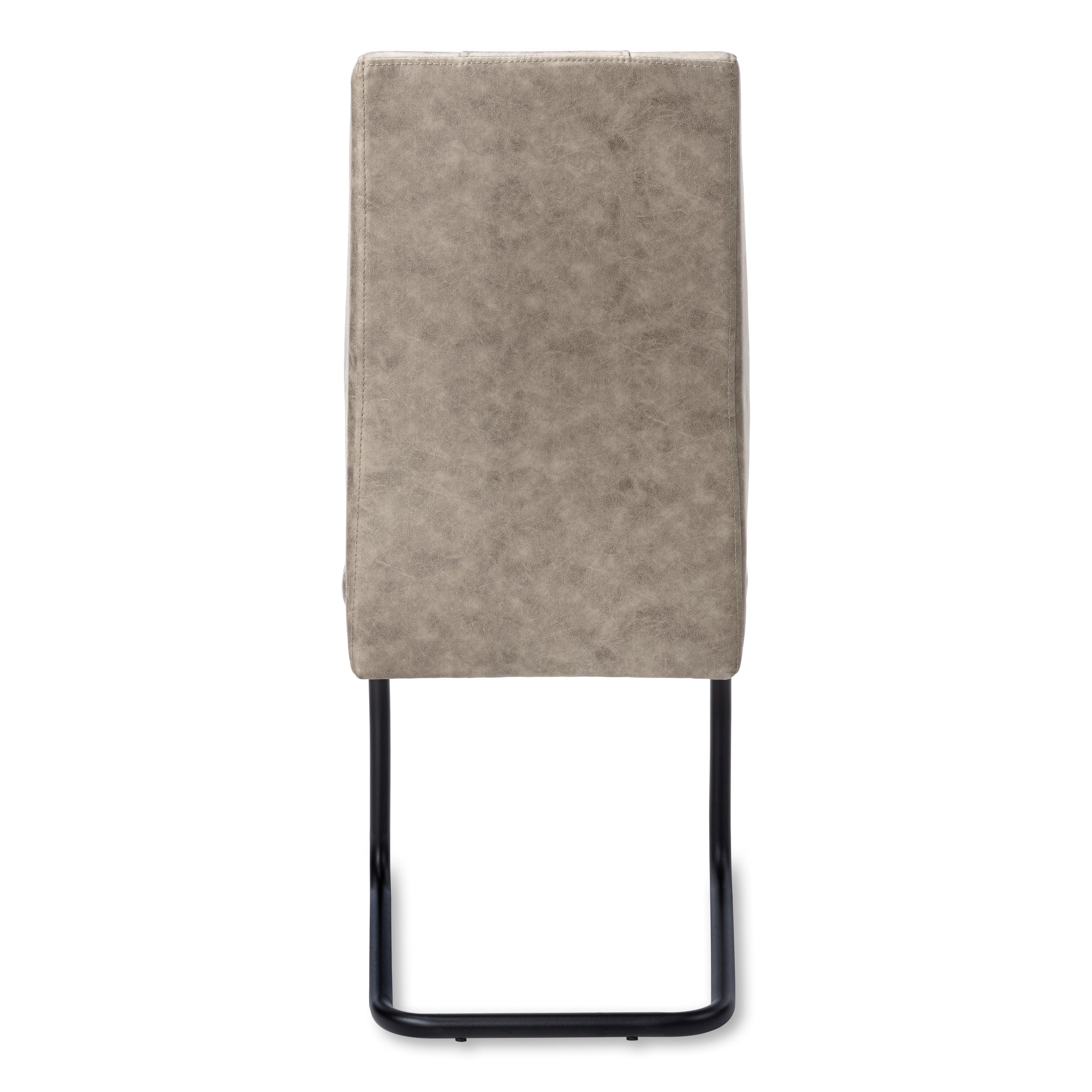 Dining Chair - 2pcs / 39"H / Grey Fabric / Chrome-Dining Chair-DECOROLALA