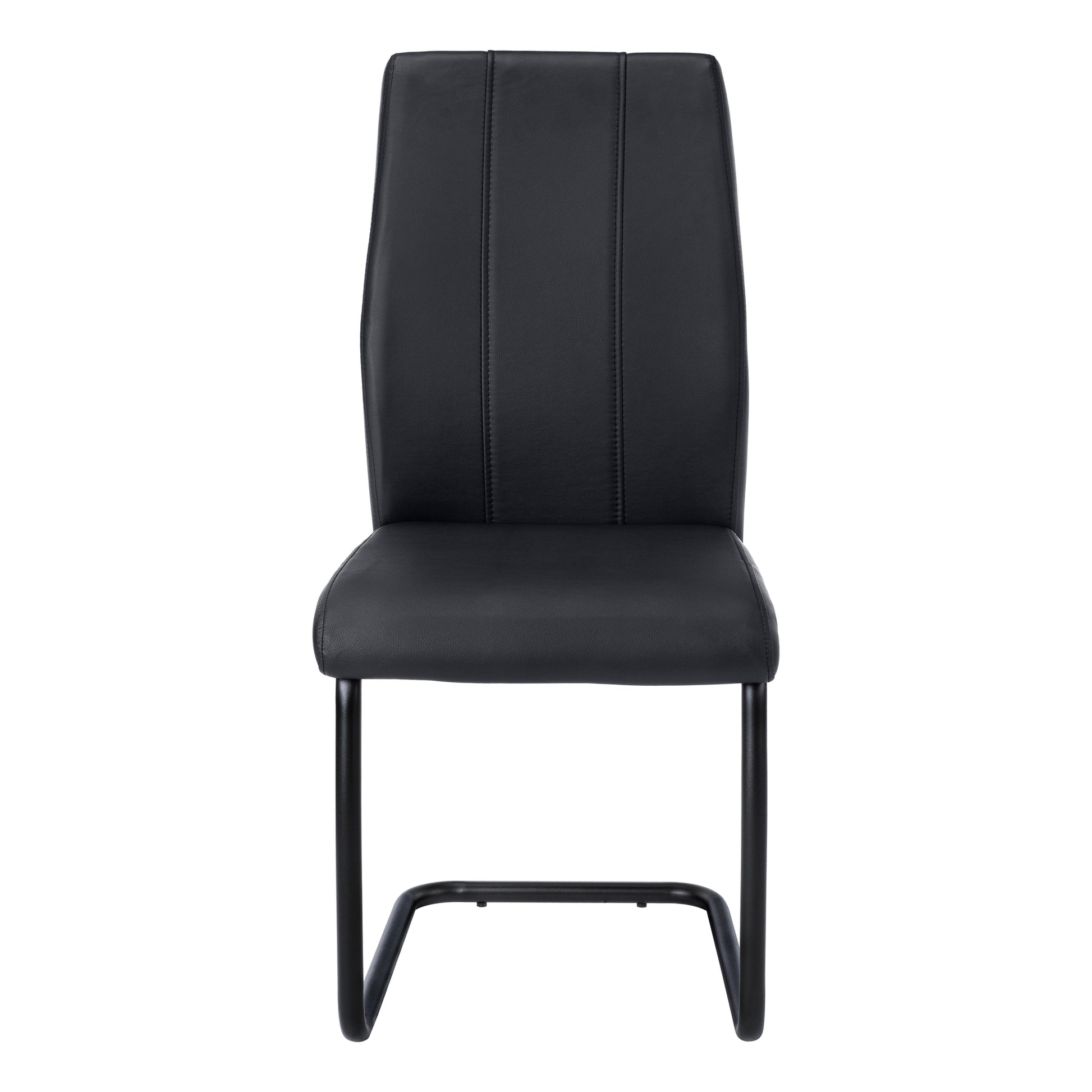 Dining Chair - 2pcs / 39"H / Grey Fabric / Chrome-Dining Chair-DECOROLALA