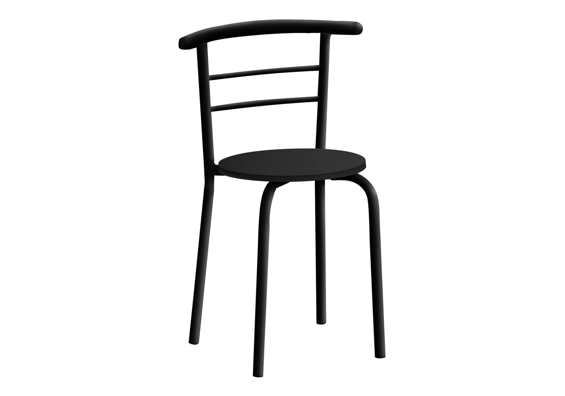 Dining Set - 3pcs Set / Dark Taupe Top / Black Metal-Dining Sets-DECOROLALA