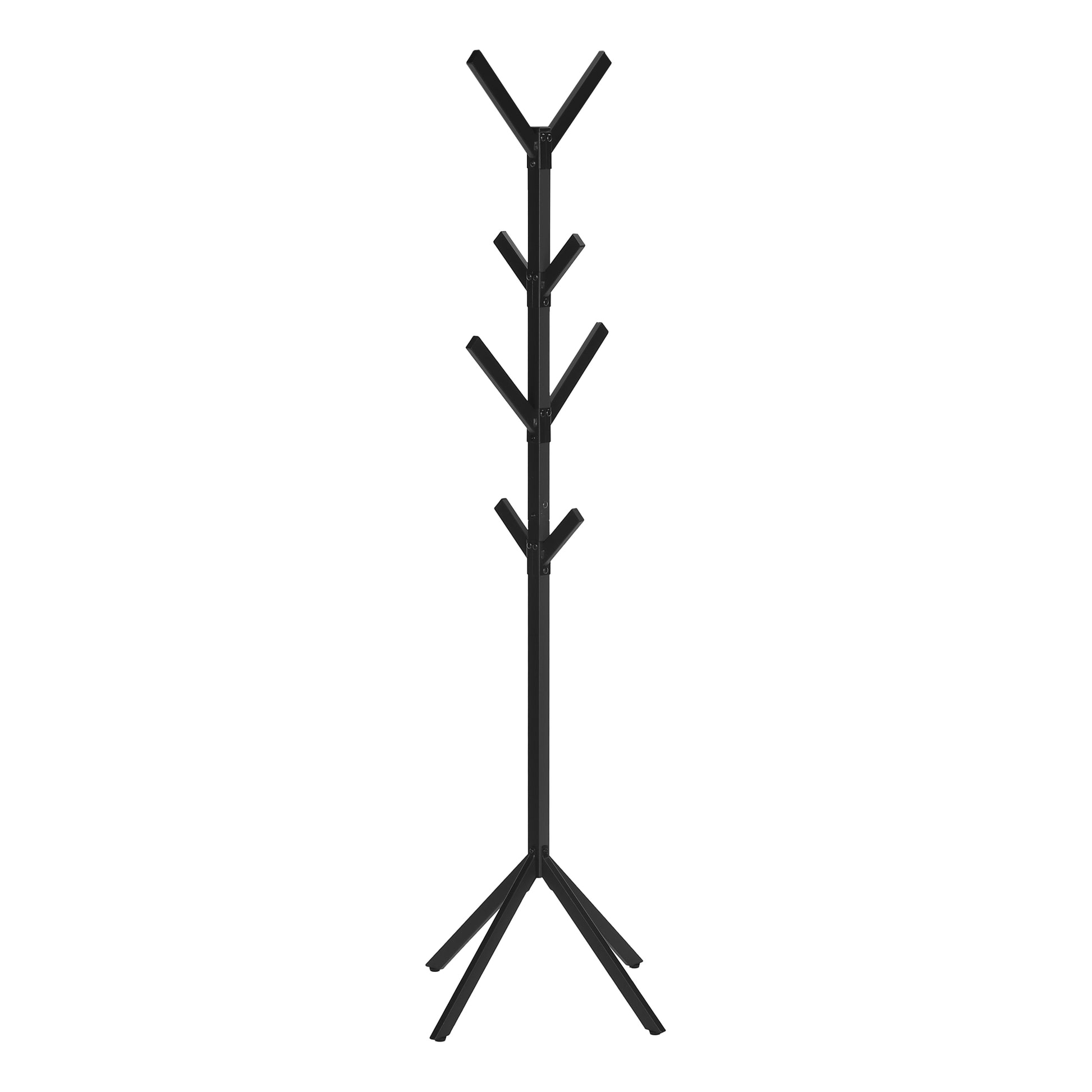 Coat Rack - 70"H / Black Metal-Coat Rack-DECOROLALA