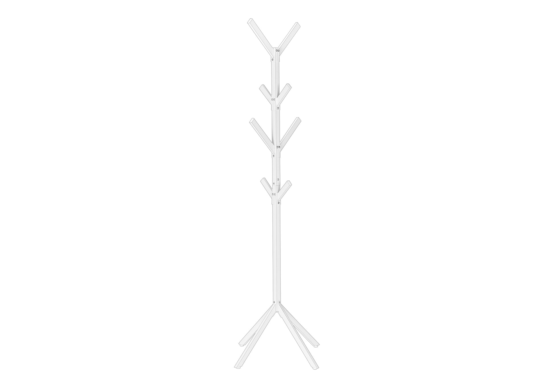Coat Rack - 70"H / Black Metal-Coat Rack-DECOROLALA