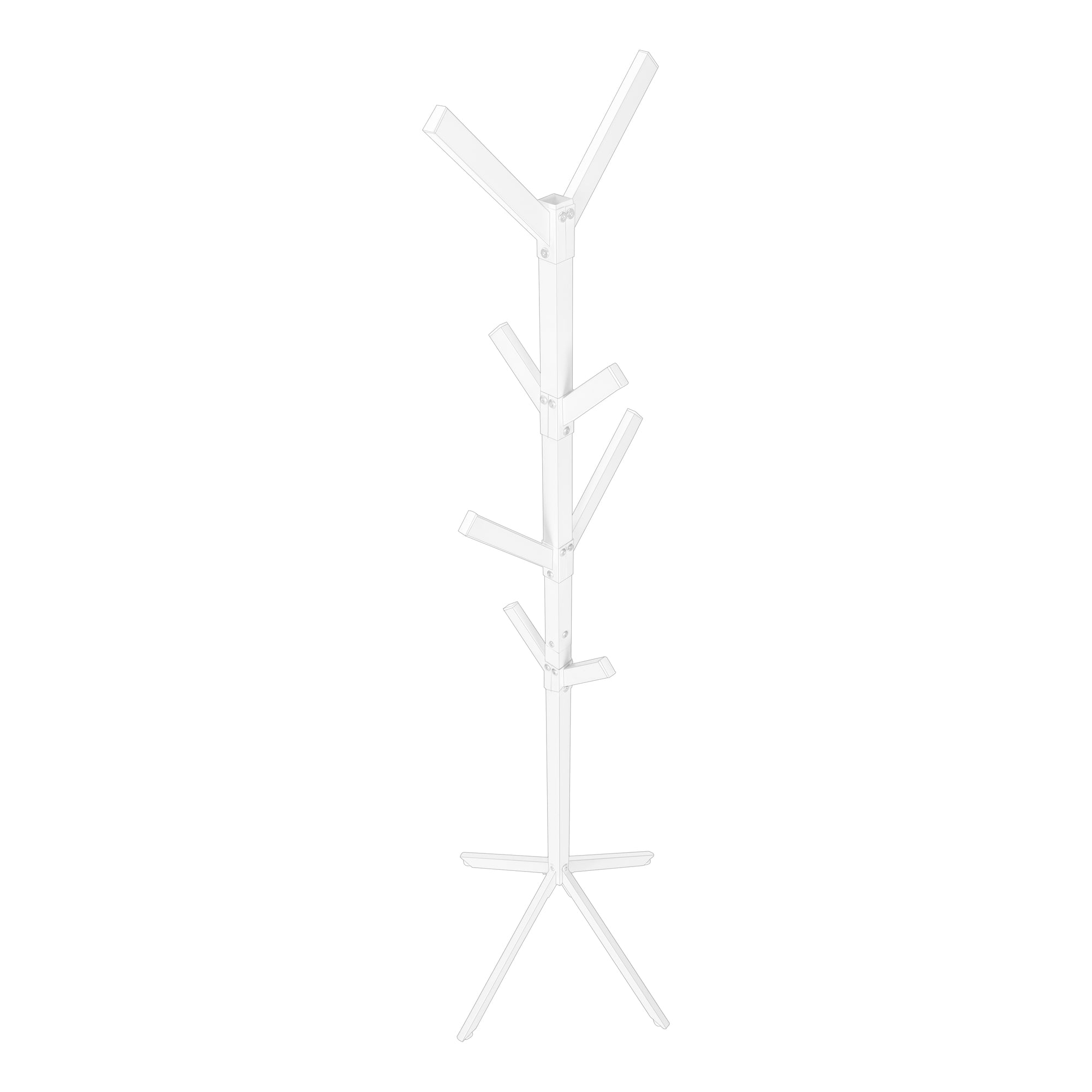 Coat Rack - 70"H / Black Metal-Coat Rack-DECOROLALA