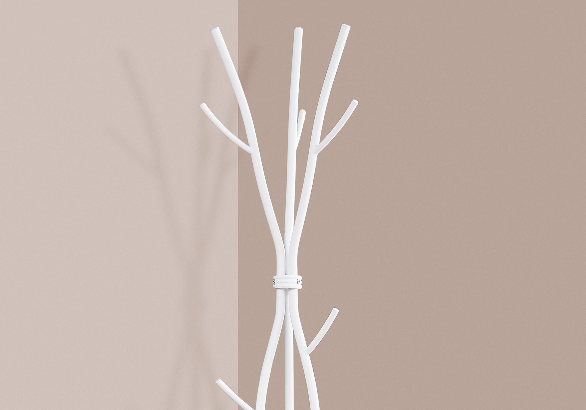 Coat Rack - 74"H / Hammered Silver Metal-Coat Rack-DECOROLALA