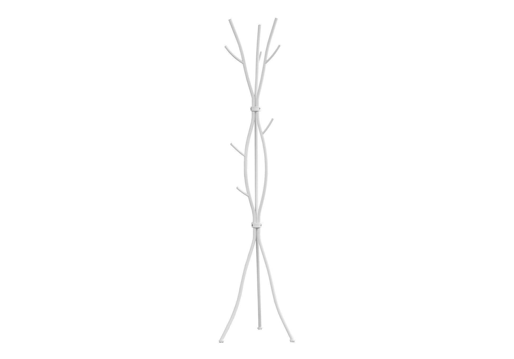 Coat Rack - 74"H / Hammered Silver Metal-Coat Rack-DECOROLALA