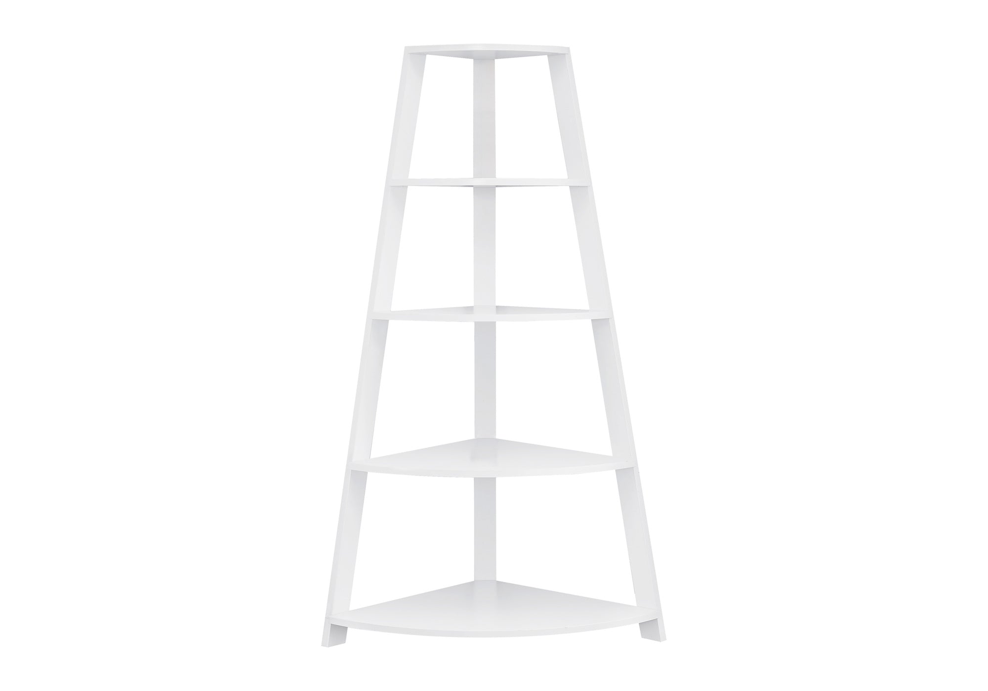 Bookcase - 60"H / Dark Taupe Corner Accent Etagere-Bookshelf-DECOROLALA