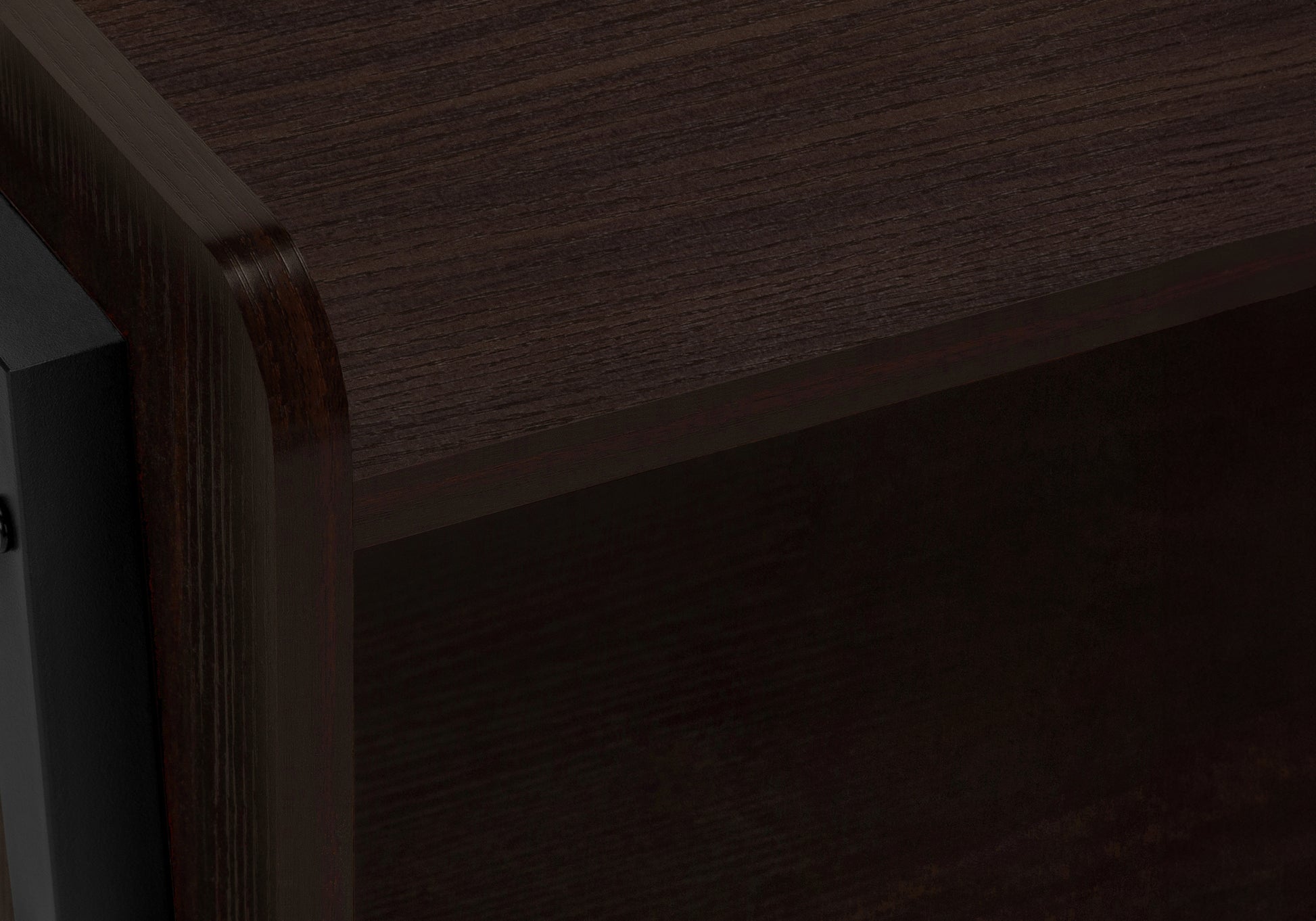 Accent Table - 23"H / Brown Reclaimed-Look / Black Metal-Accent Table-DECOROLALA