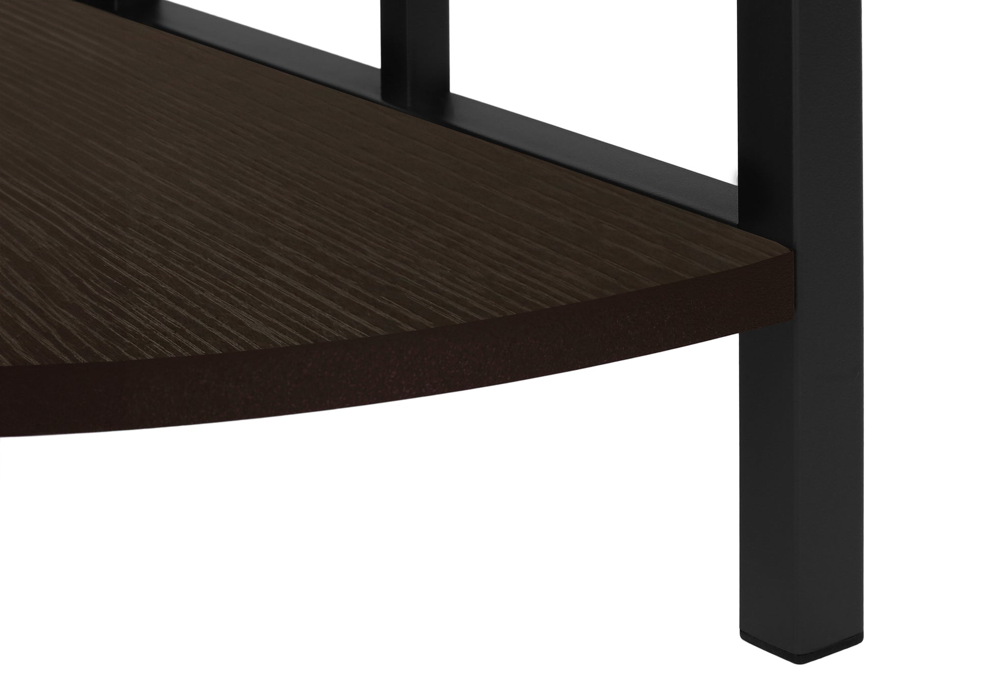 Bookcase - 62"H / Black / Black Metal Corner Etagere-Bookshelf-DECOROLALA