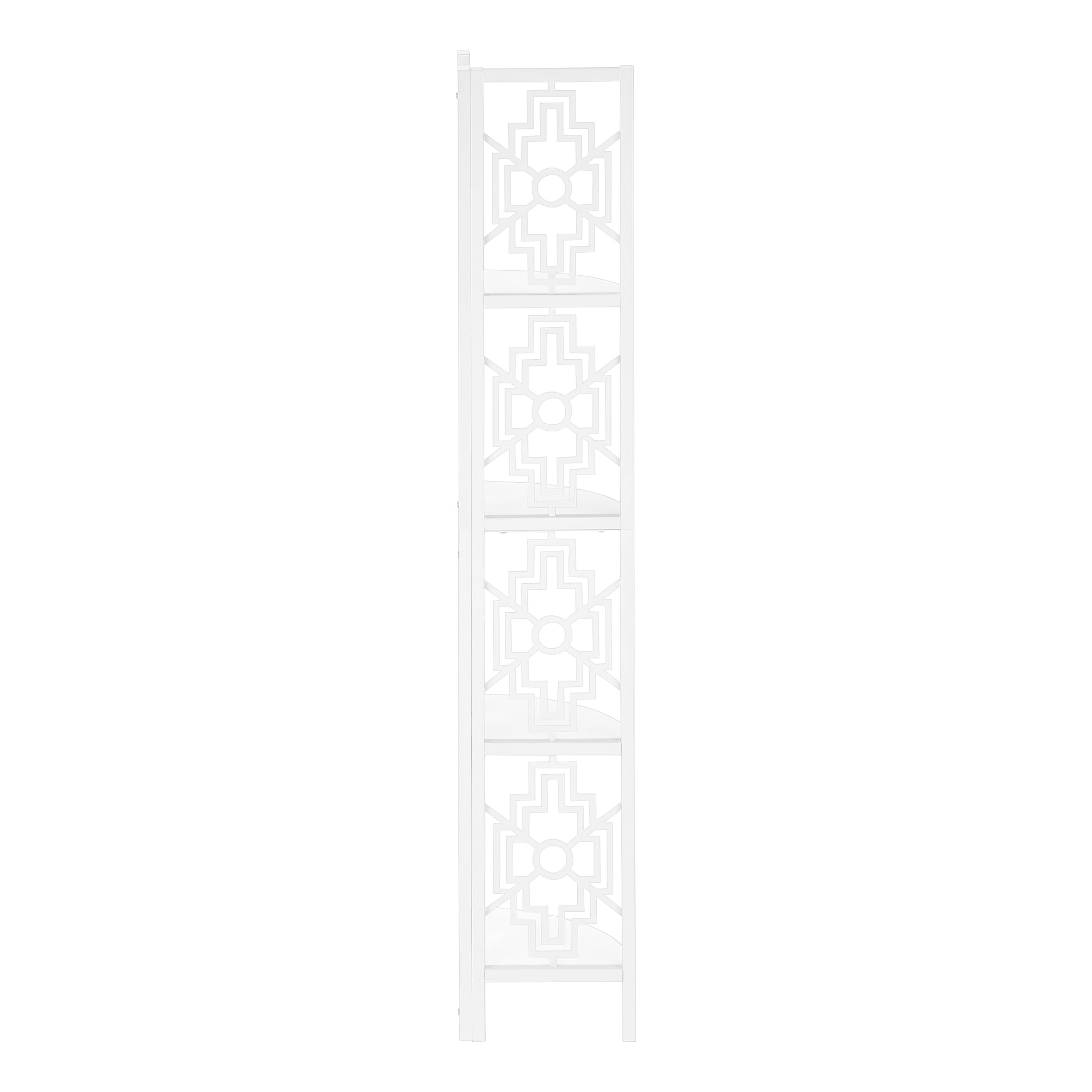 Bookcase - 62"H / Dark Taupe / Black Metal Corner Etagere-Bookshelf-DECOROLALA