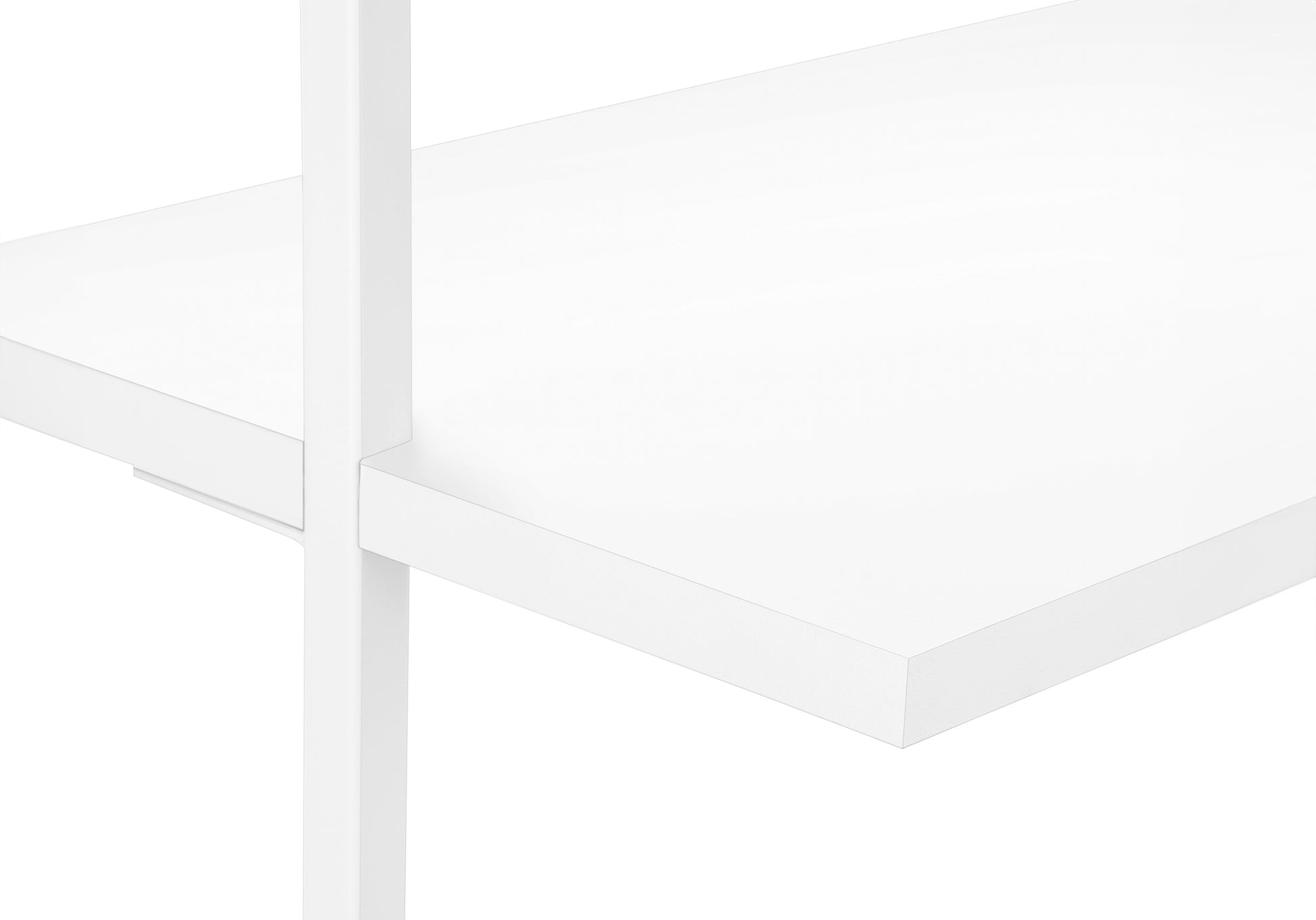 Bookcase - 72"H Ladder Grey / Black Metal-Bookshelf-DECOROLALA