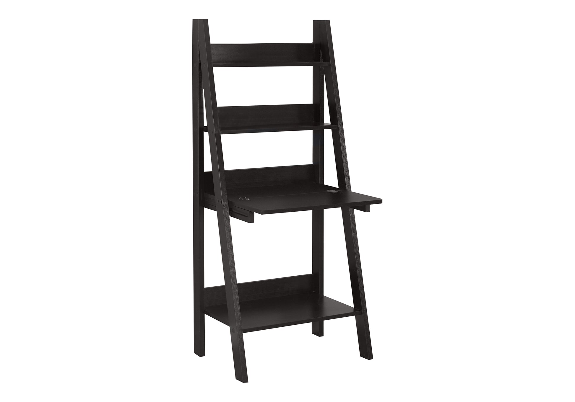 Computer Desk - 61"H / Dark Taupe Ladder Style-Computer Desk-DECOROLALA