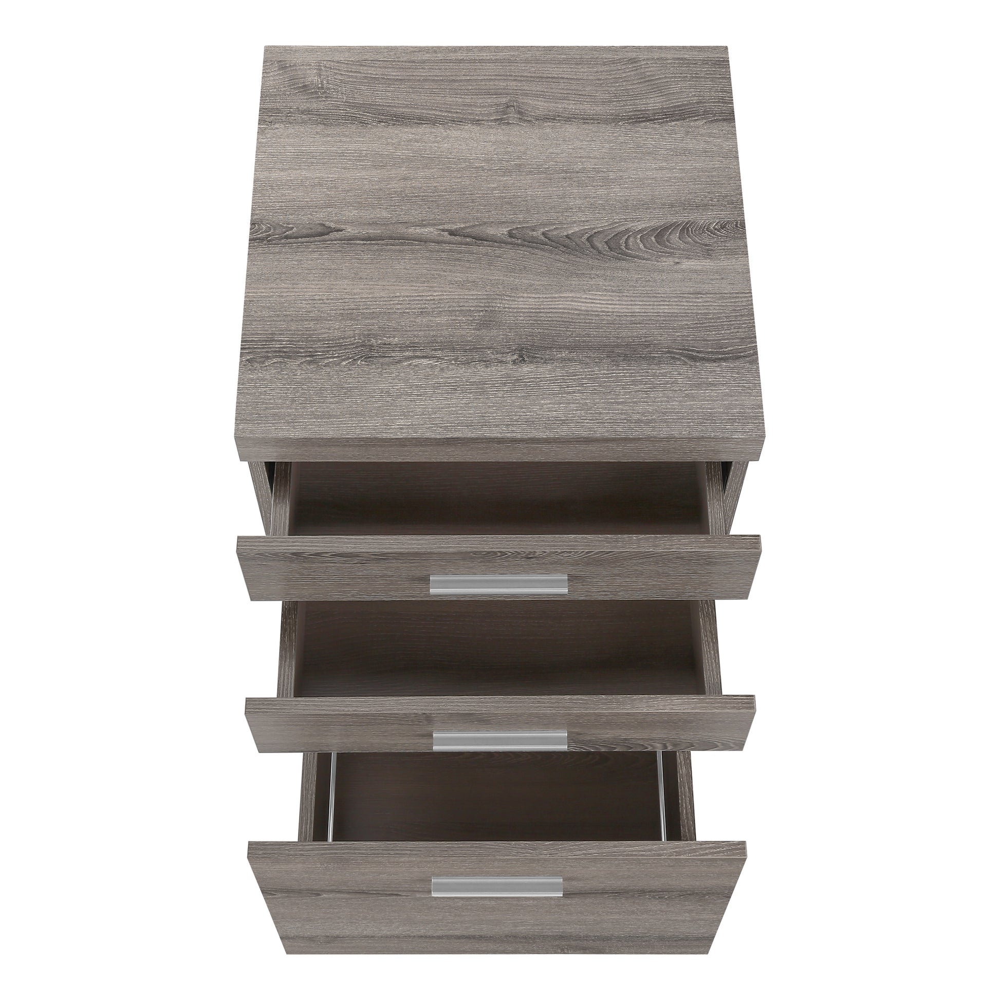 Filing Cabinet - 3 Drawer / White On Castors-Computer Desk-DECOROLALA