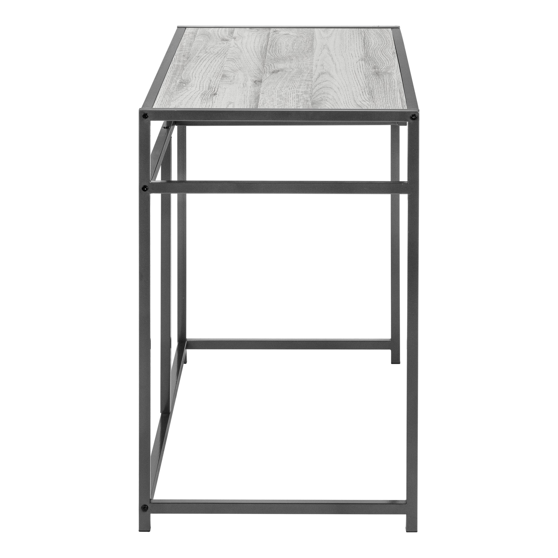 Computer Desk - 42"L / Grey / Dark Grey Metal-Computer Desk-DECOROLALA