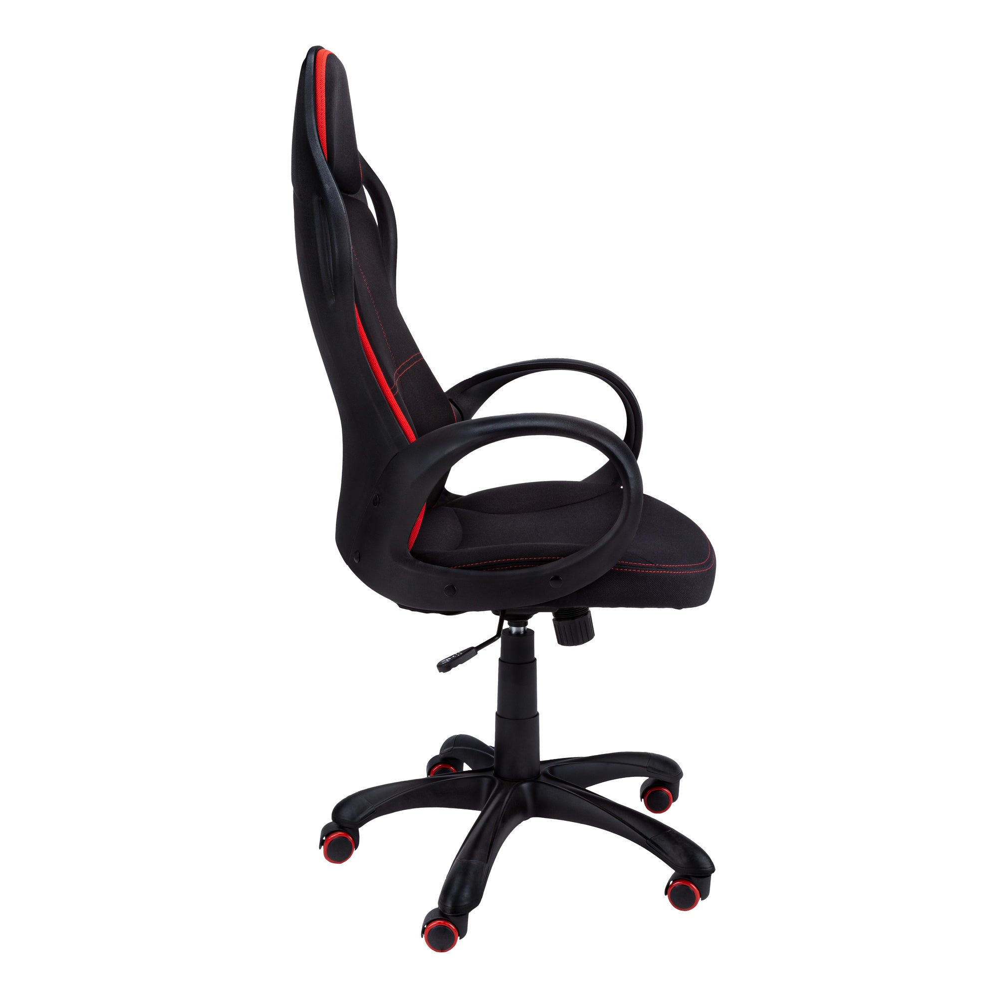 OFFICE CHAIR - BLACK / RED FABRIC / MULTI POSITION-Office Chair-DECOROLALA