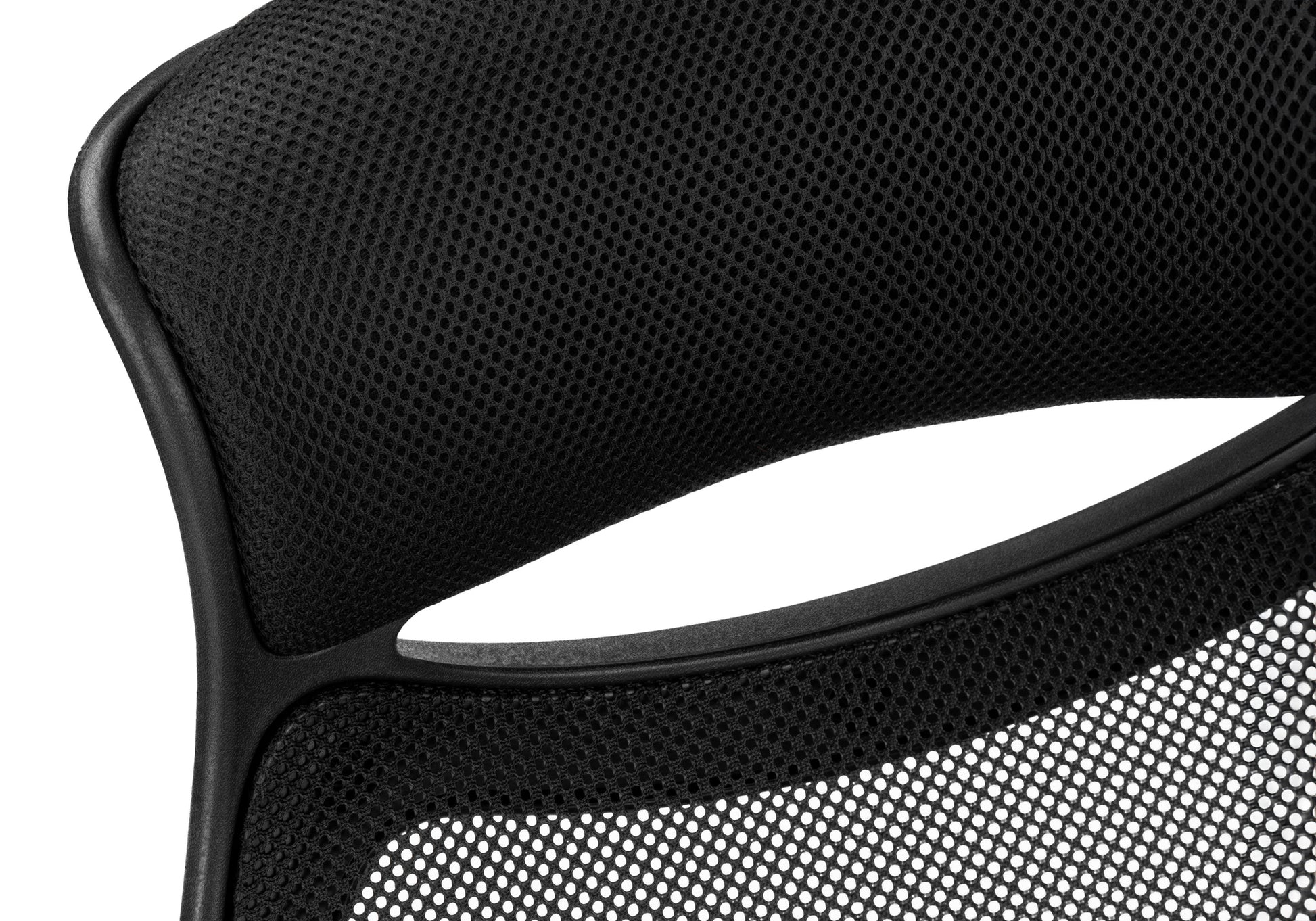 Office Chair - Black Mesh / Chrome High-Back Executive-Computer Desk-DECOROLALA