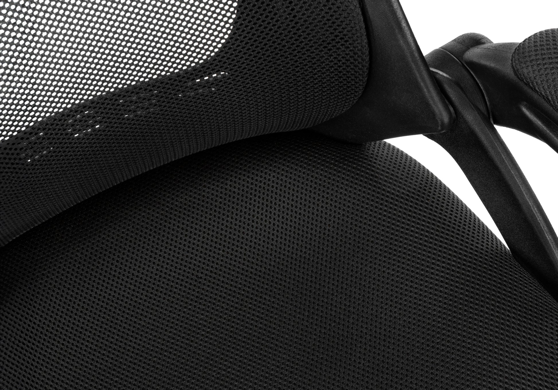 Office Chair - Black Mesh / Chrome High-Back Executive-Computer Desk-DECOROLALA