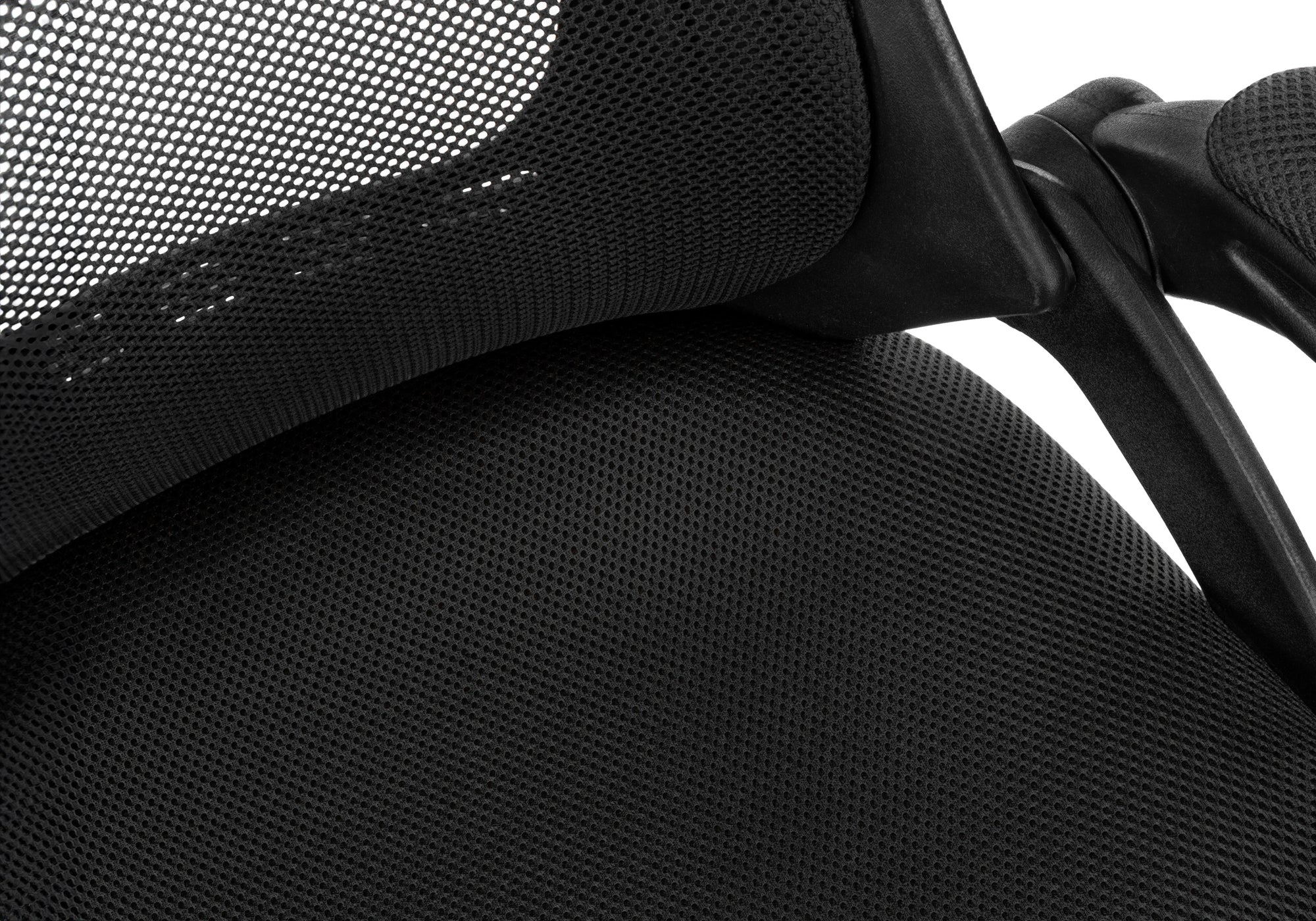Office Chair - Black Mesh / Chrome High-Back Executive-Computer Desk-DECOROLALA