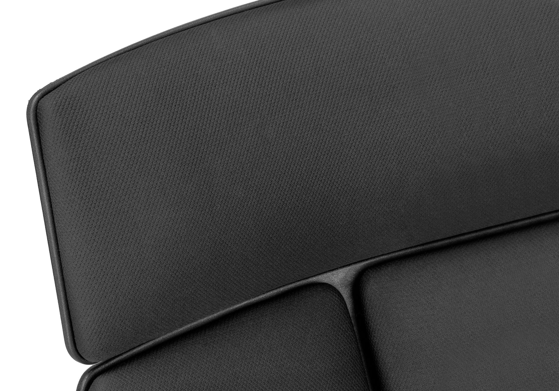 Office Chair - White / Grey Fabric / High Back Executive-Computer Desk-DECOROLALA