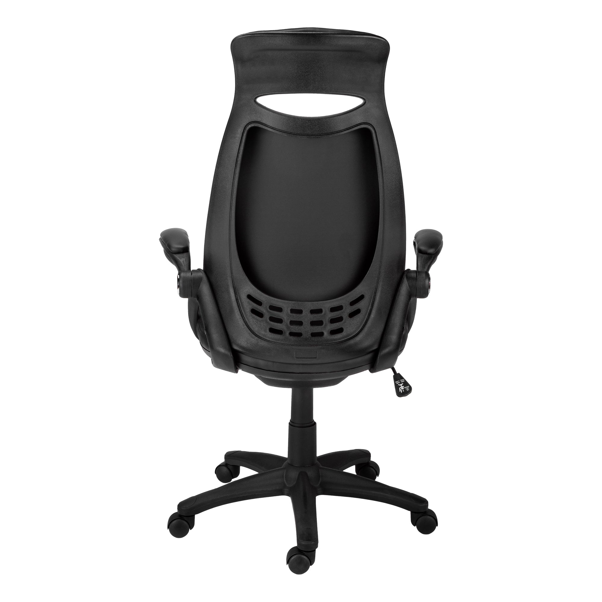 Office Chair - Black Mesh / Chrome High-Back Executive-Computer Desk-DECOROLALA