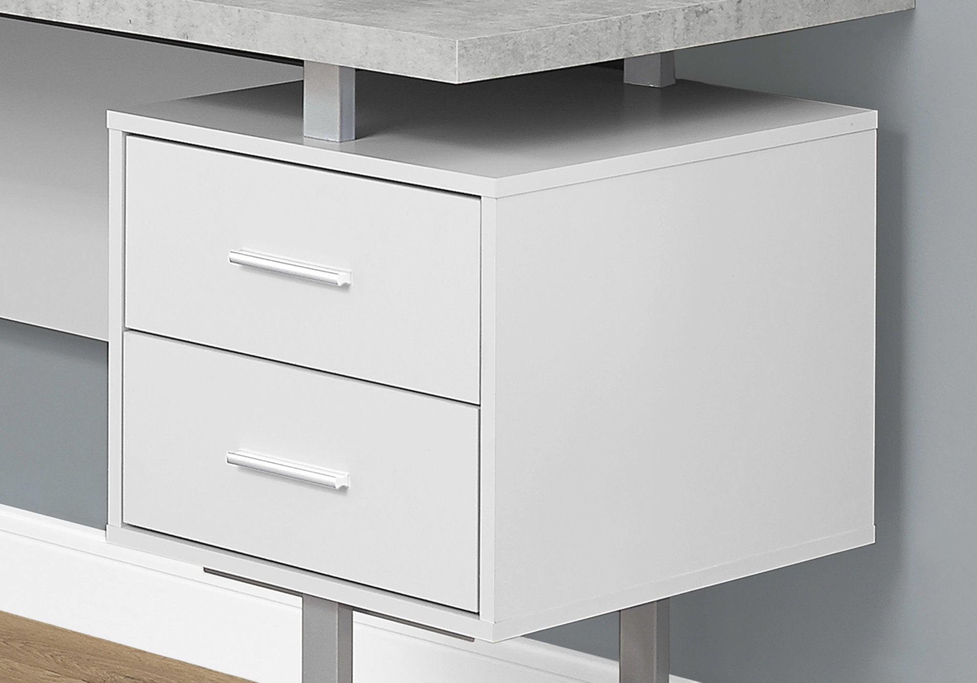 Computer Desk - 70"L / Dark Taupe Left Or Right Facing-Computer Desk-DECOROLALA