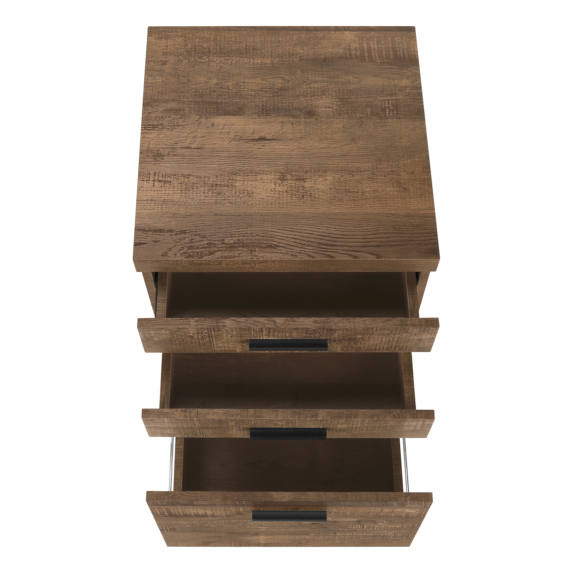Filing Cabinet - 3 Drawer / White On Castors-Computer Desk-DECOROLALA
