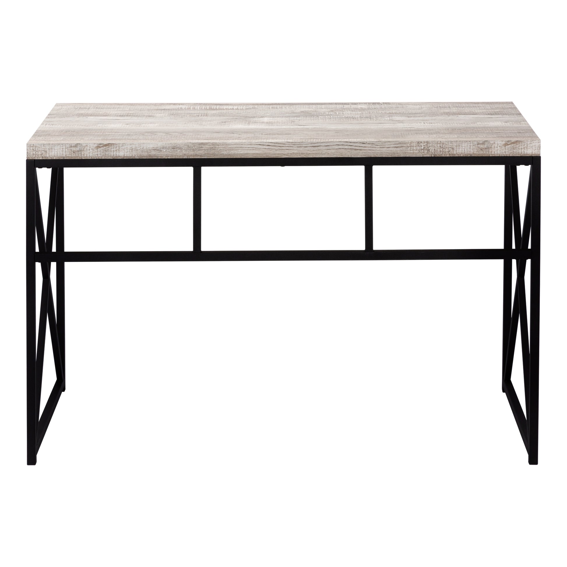 Computer Desk - 48"L / Espresso / Gold Metal-Computer Desk-DECOROLALA