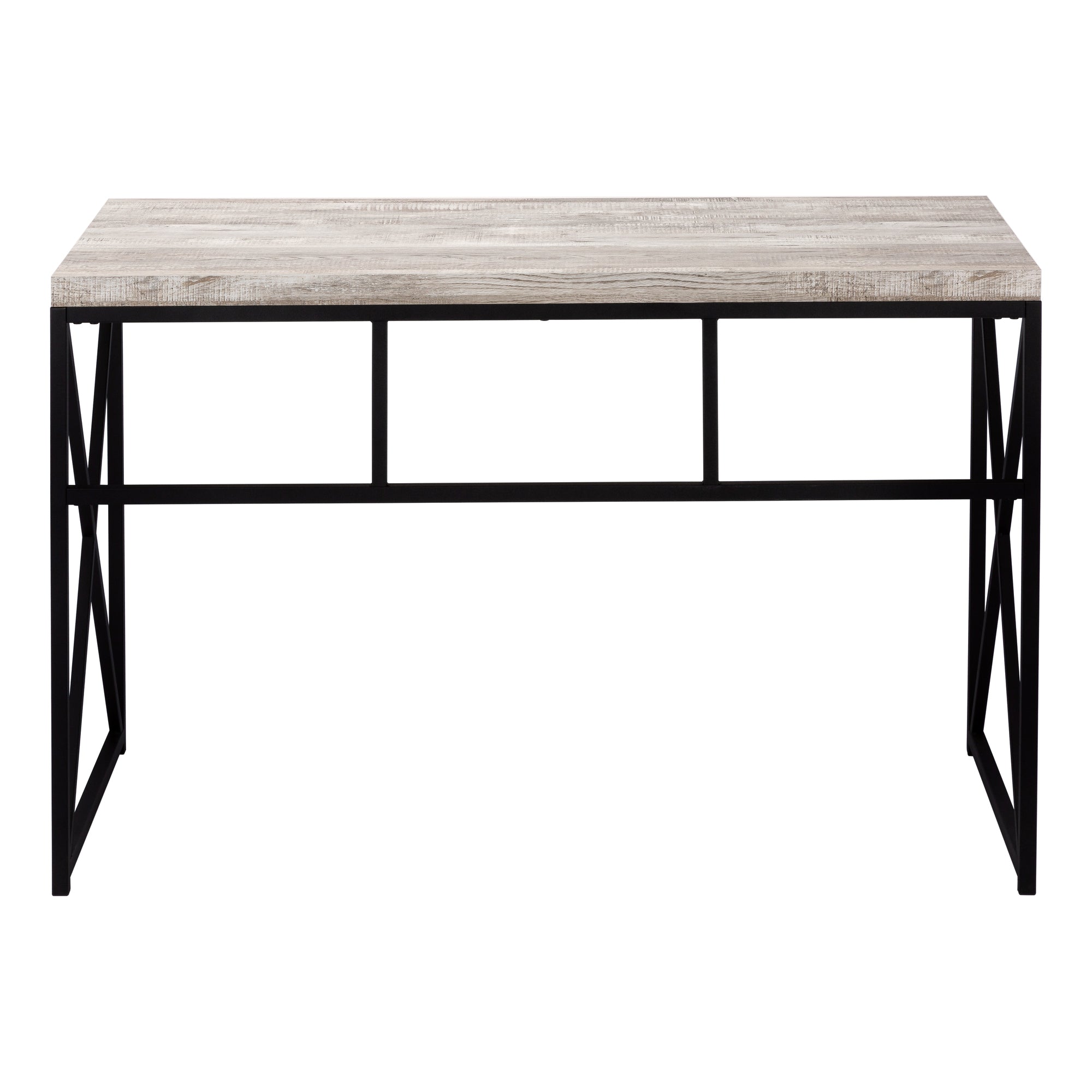 Computer Desk - 48"L / Espresso / Gold Metal-Computer Desk-DECOROLALA