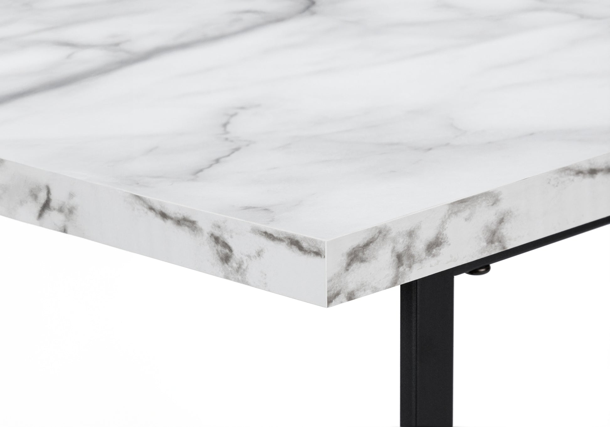 Computer Desk - 48"L / White / White Metal-Computer Desk-DECOROLALA