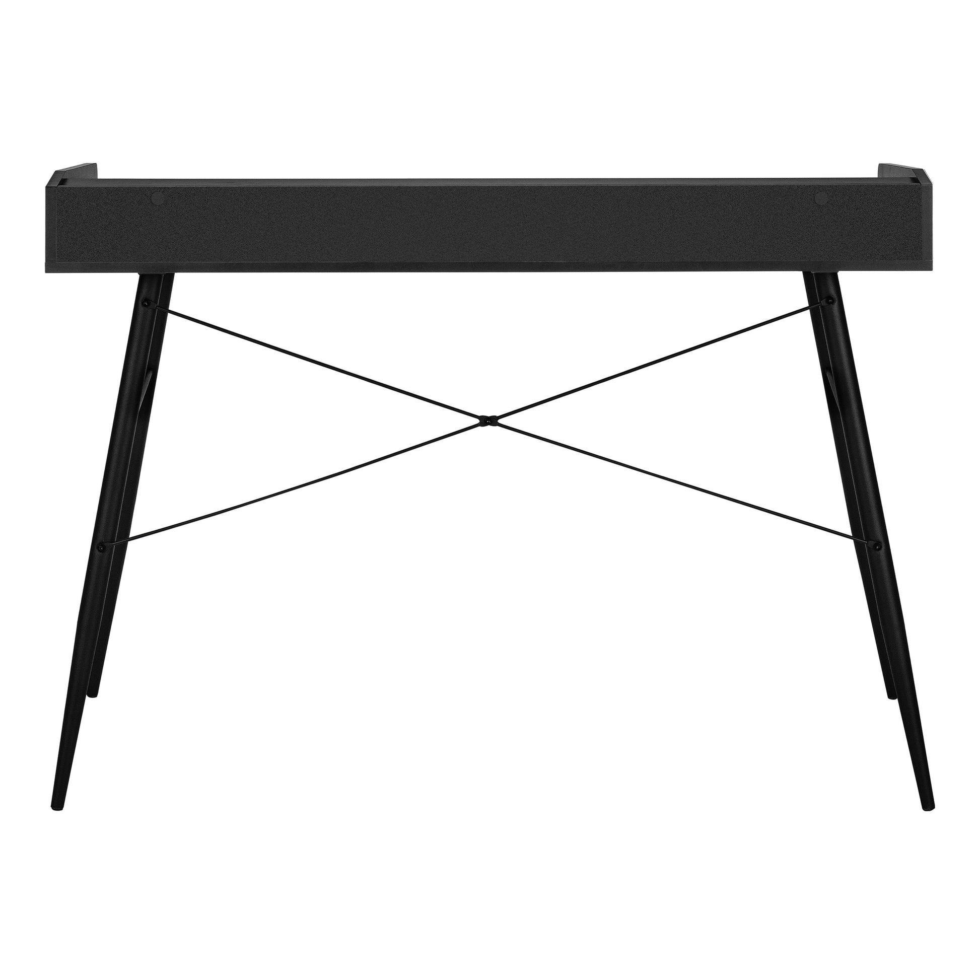 Computer Desk - 48"L / Natural / White Metal-Computer Desk-DECOROLALA