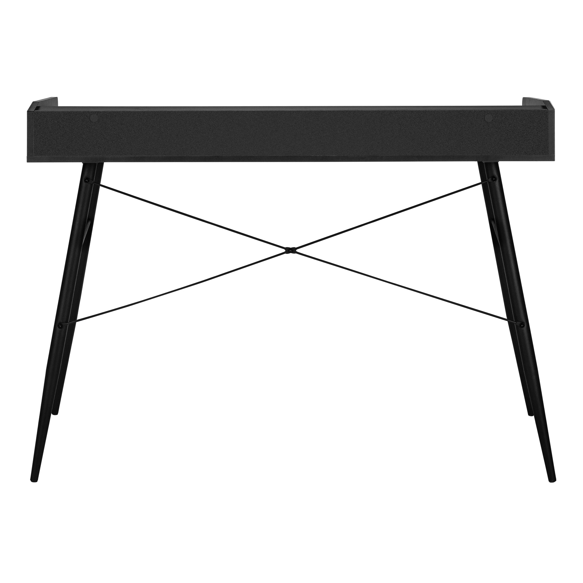 Computer Desk - 48"L / Natural / White Metal-Computer Desk-DECOROLALA