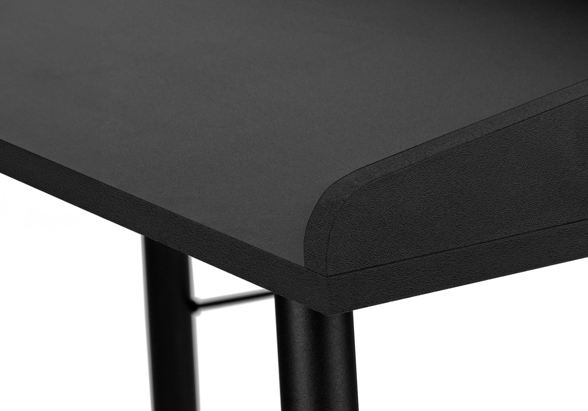 Computer Desk - 48"L / Natural / White Metal-Computer Desk-DECOROLALA