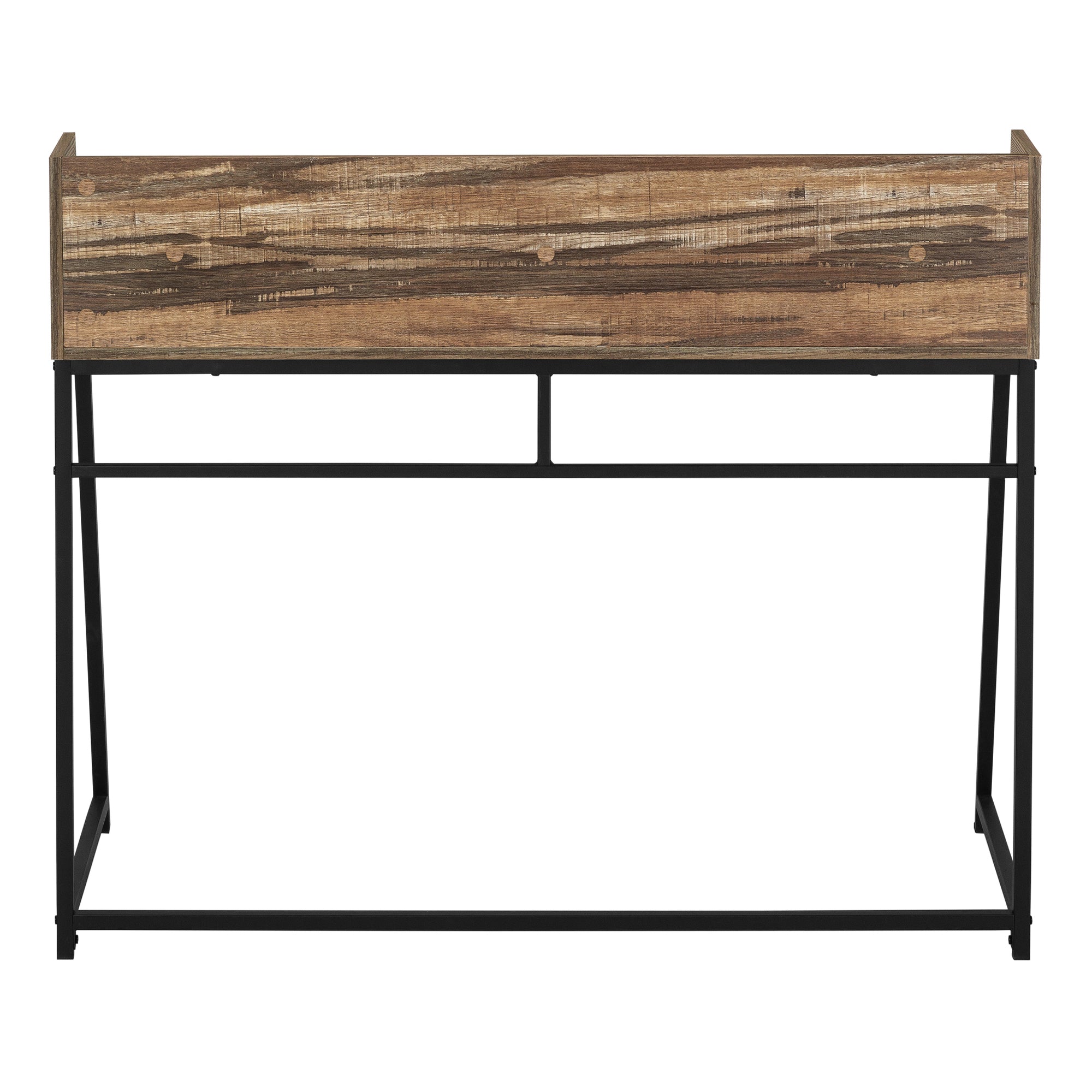 Computer Desk - 48"L / Natural / White Metal-Computer Desk-DECOROLALA