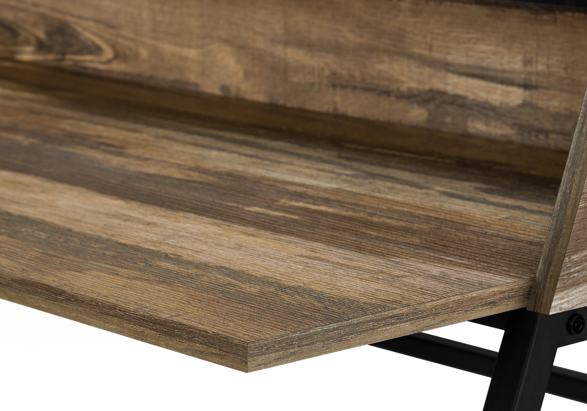 Computer Desk - 48"L / Natural / White Metal-Computer Desk-DECOROLALA