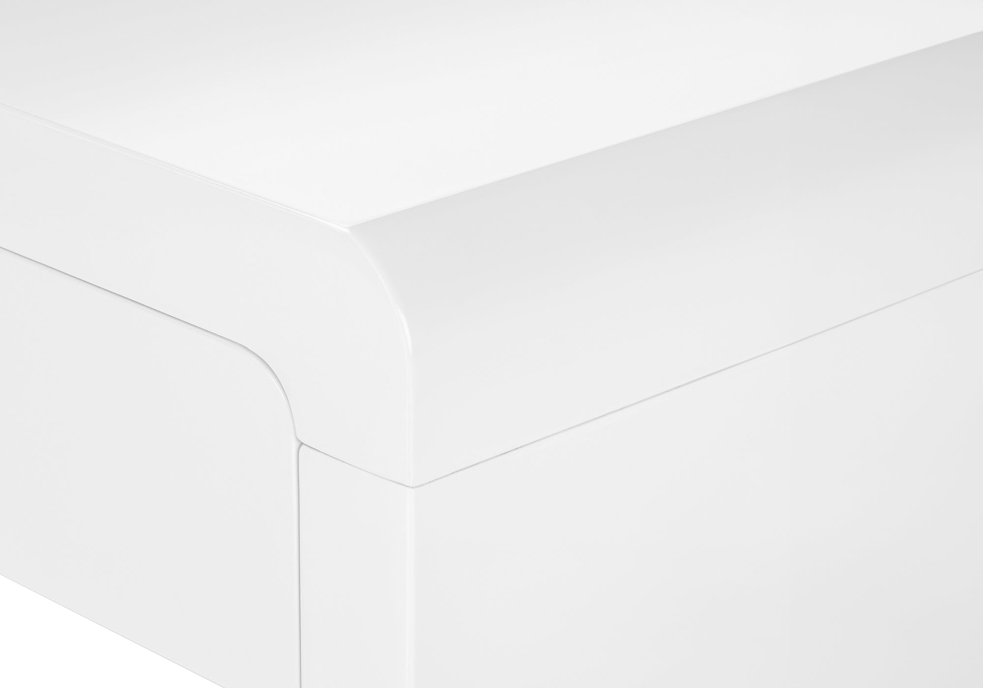 COMPUTER DESK - 72"L / HIGH GLOSSY WHITE LEFT/ RIGHT FACE-Computer Desk-DECOROLALA