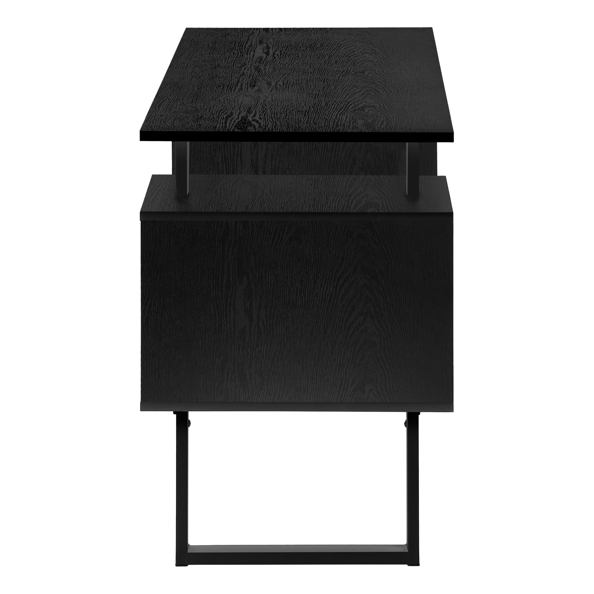 Computer Desk - 48"L / White / Silver Metal-Computer Desk-DECOROLALA