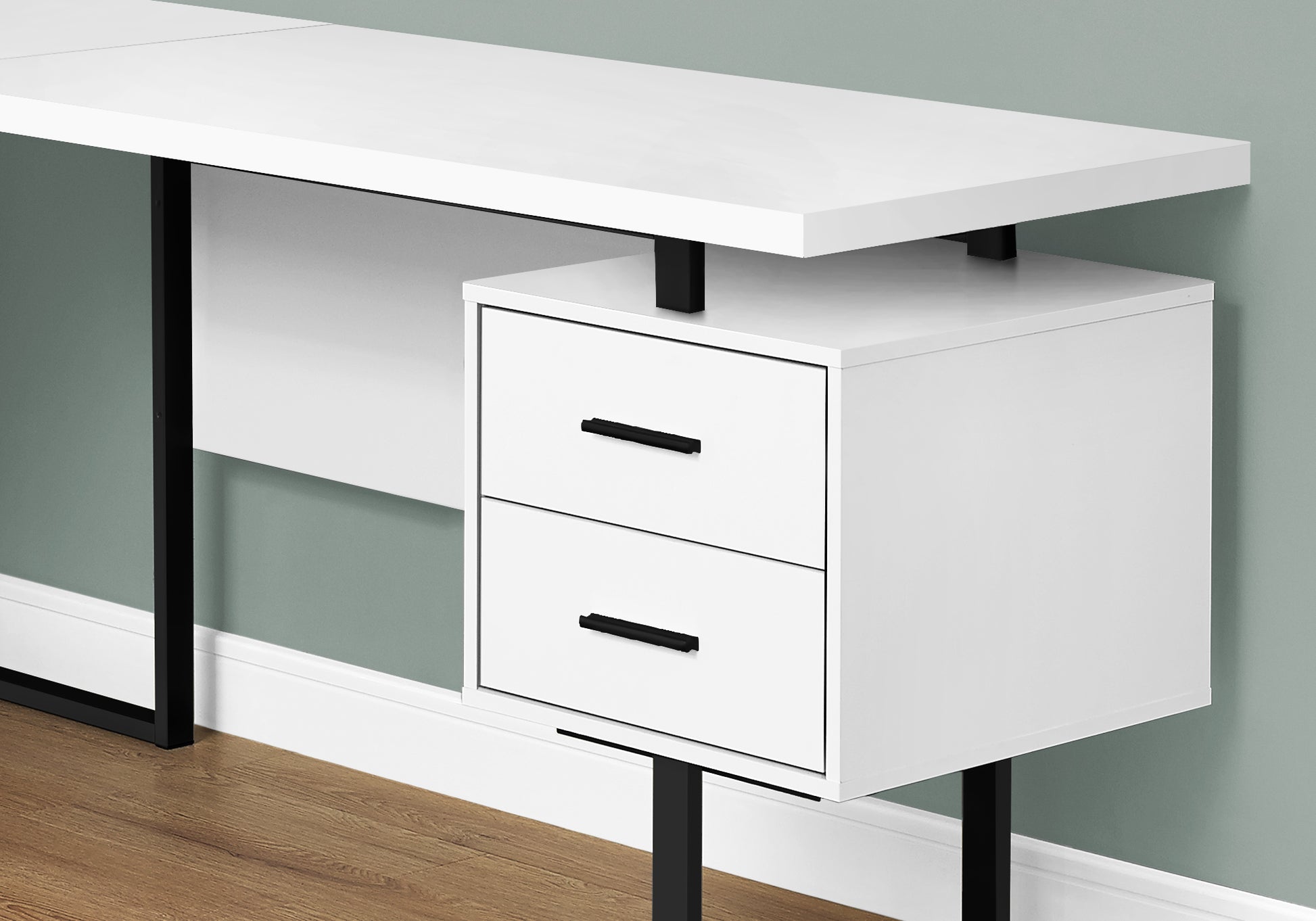 Computer Desk - 70"L / Dark Taupe Left Or Right Facing-Computer Desk-DECOROLALA