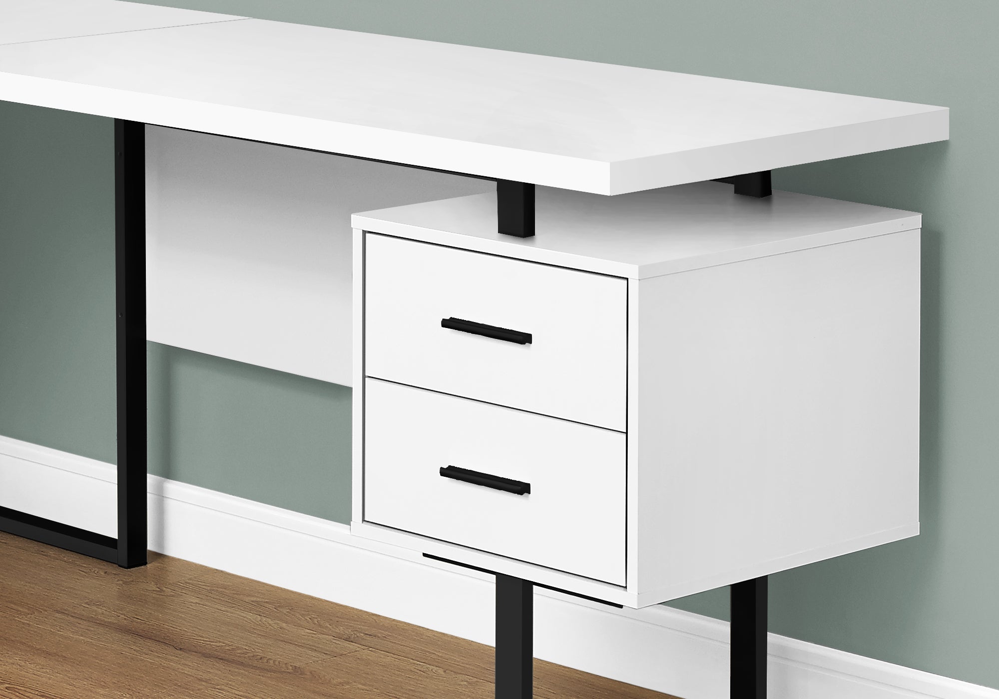 Computer Desk - 70"L / Dark Taupe Left Or Right Facing-Computer Desk-DECOROLALA