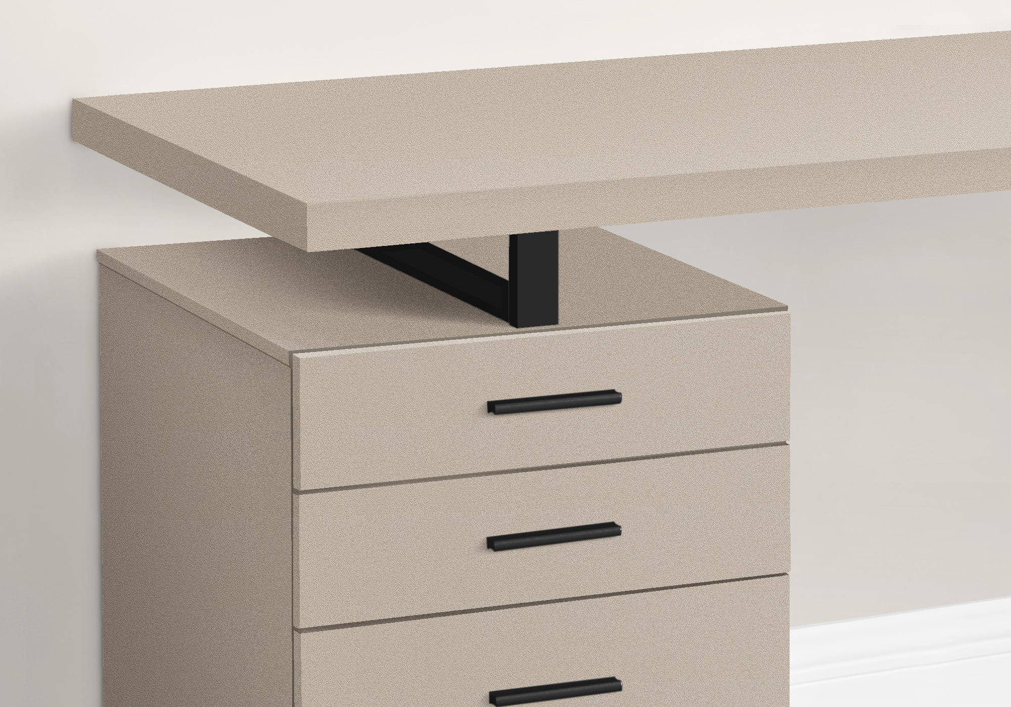 Computer Desk - 48"L / Brown Reclaimed Wood / Black Metal-Office Cabinet-DECOROLALA