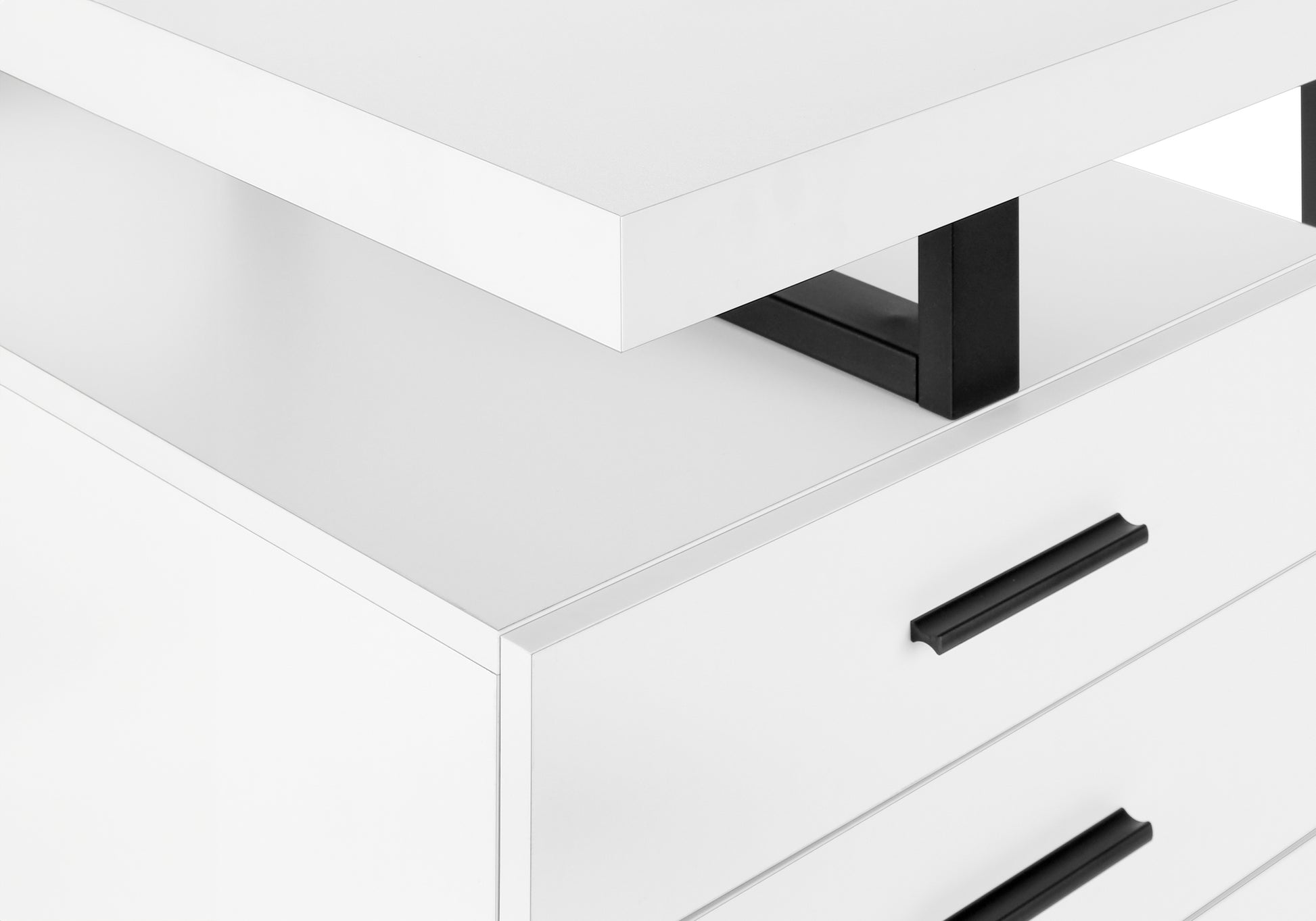 Computer Desk - 48"L / Brown Reclaimed Wood / Black Metal-Office Cabinet-DECOROLALA